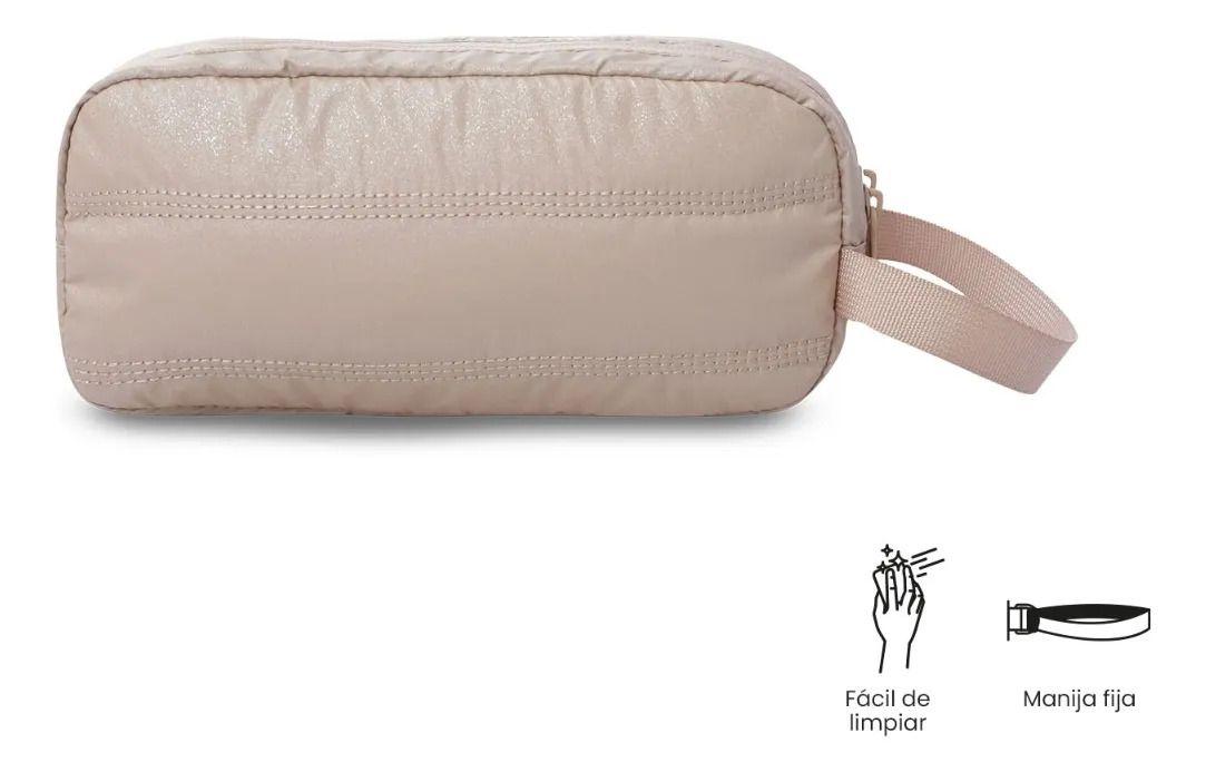 Estuche Multiuso Moxi Grande Beige/metálico/-4
