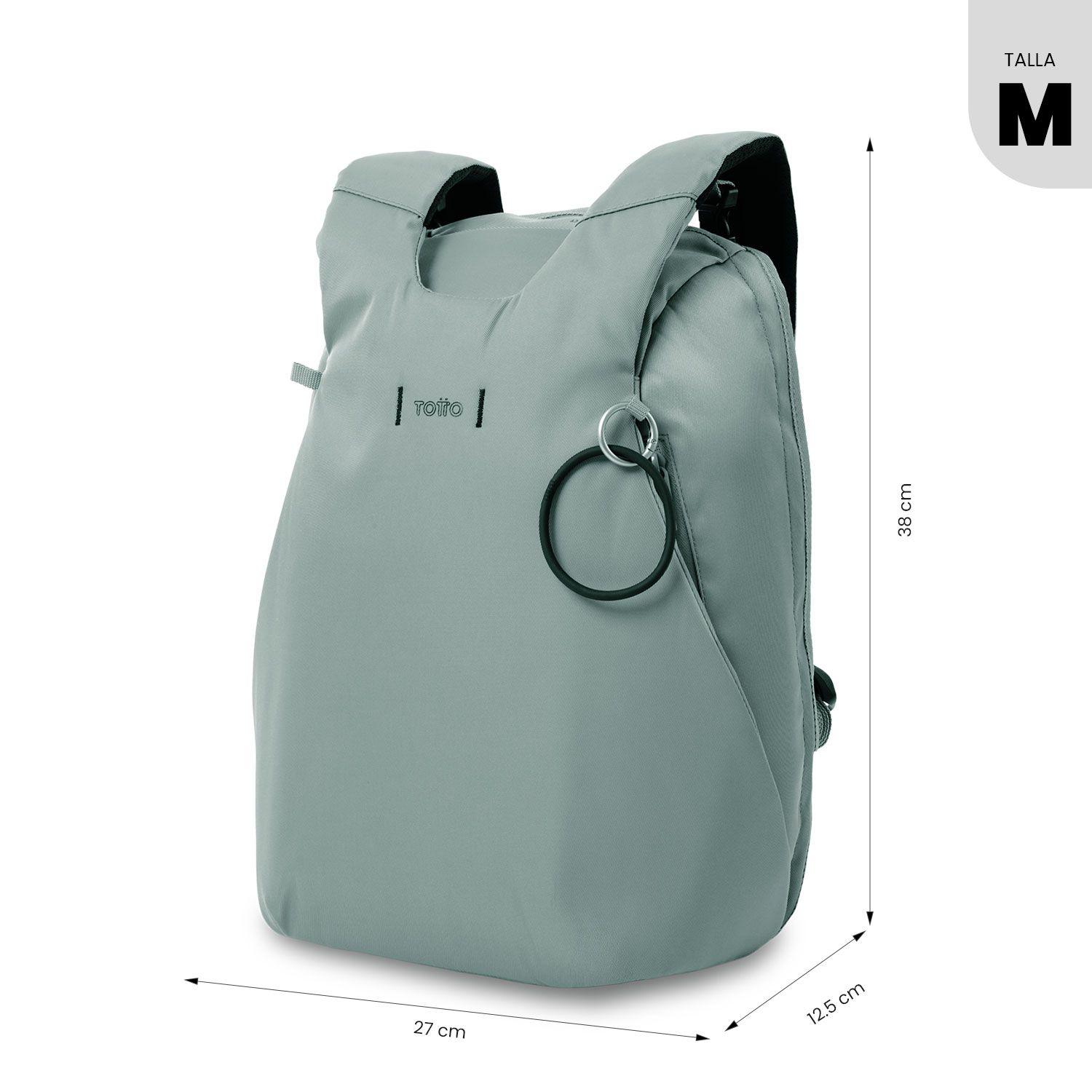 Mochila Ejecutivo Porta PC 14" Antirrobo Twill Verde-2