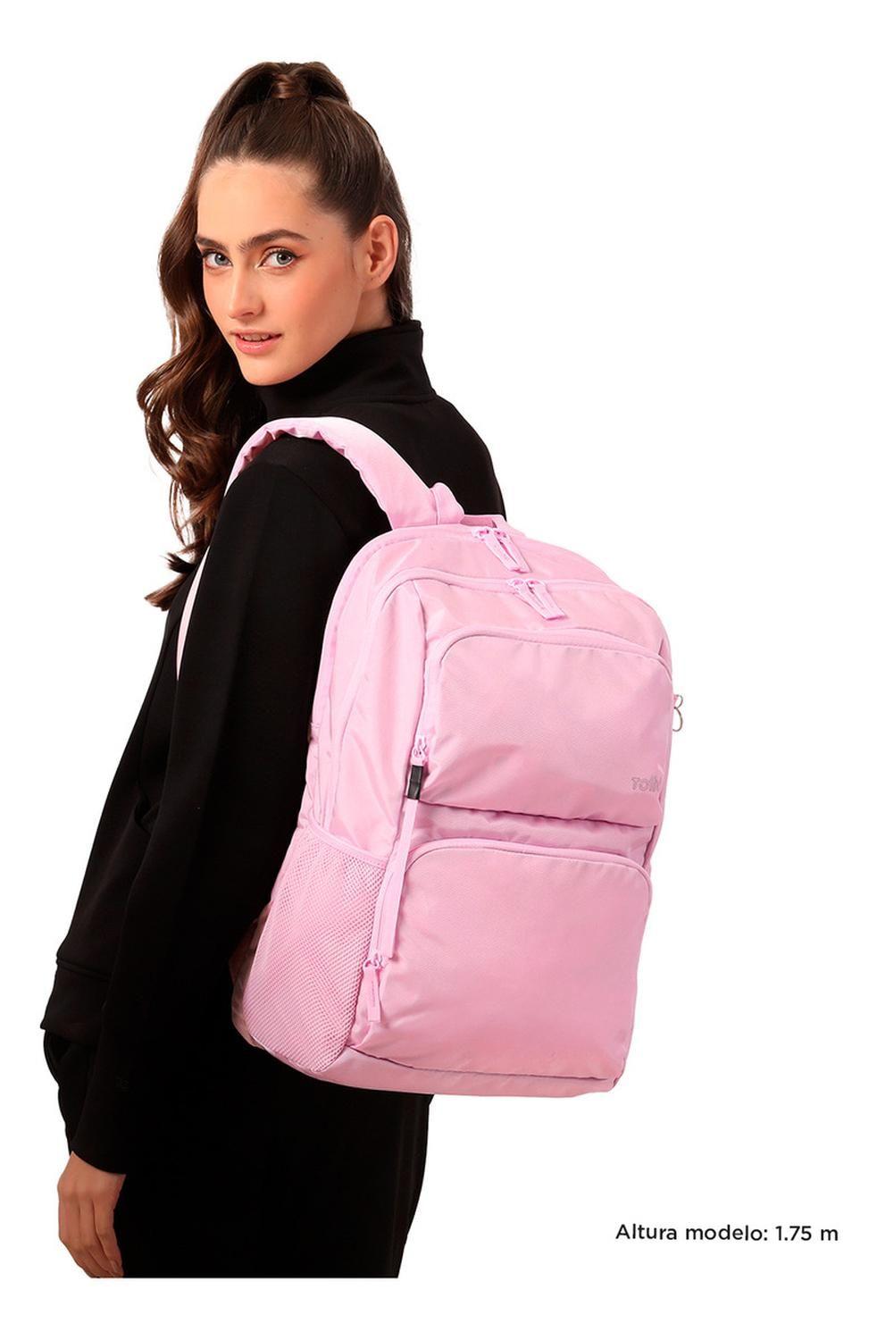 Mochila Mujer Totto Cloud Rosado Cherry Blossom-1