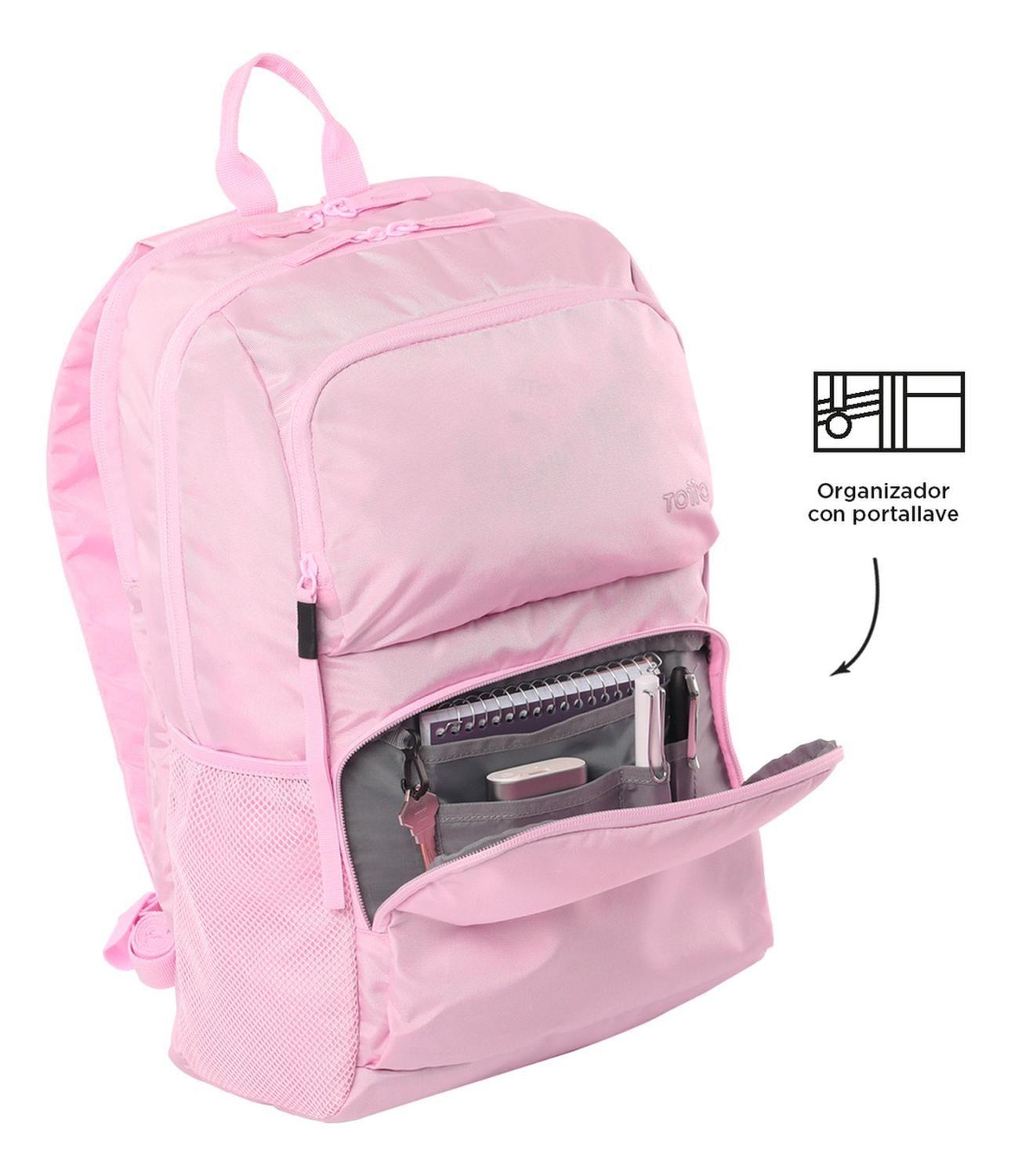 Mochila Mujer Totto Cloud Rosado Cherry Blossom-5