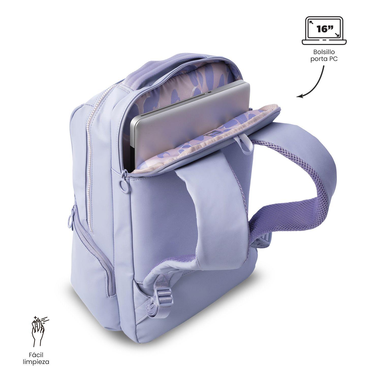 Mochila Ejecutivo Porta PC 16" Laila Morado Mujer-4
