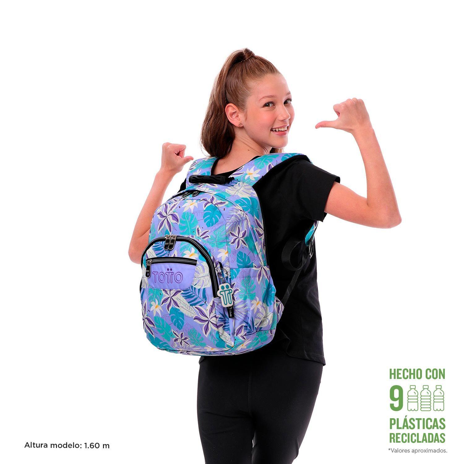 Mochila Urbana Escolar Gommas Morado-1