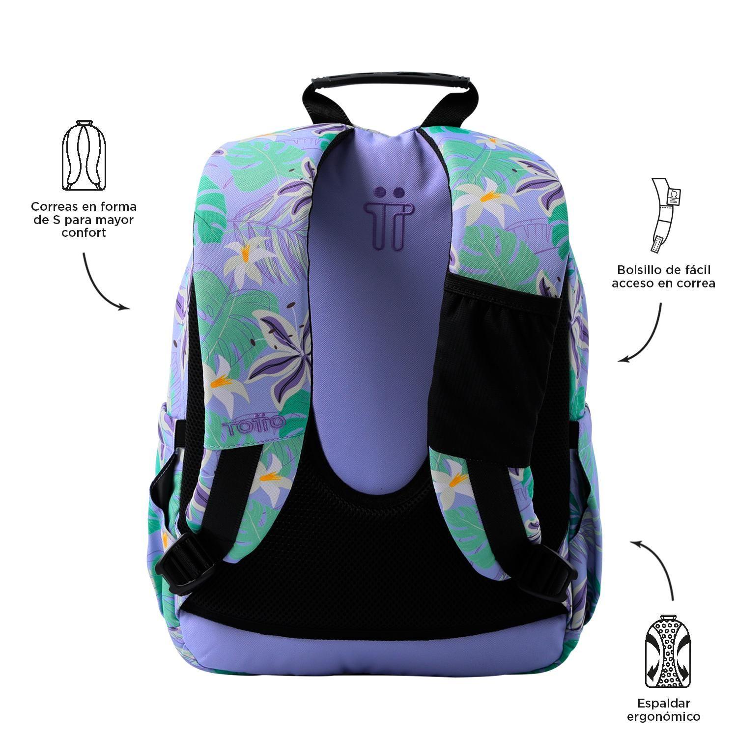 Mochila Urbana Escolar Gommas Morado-3