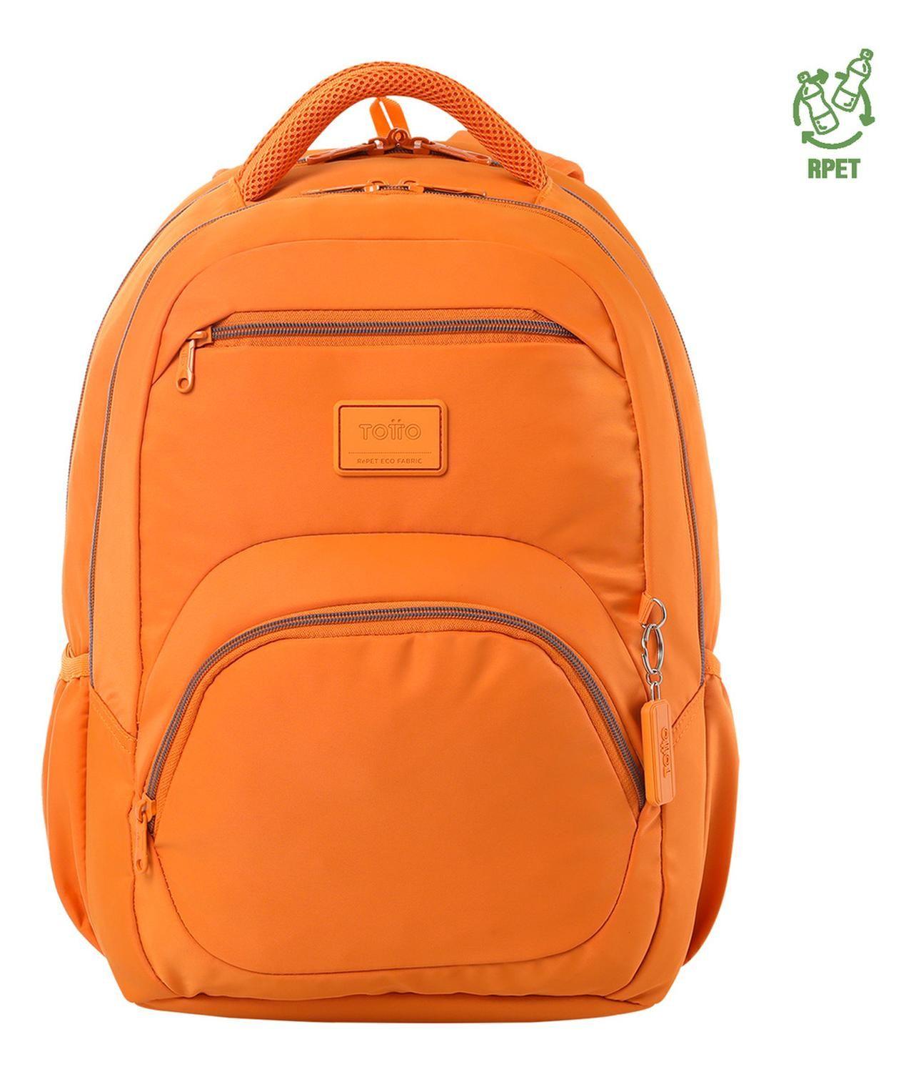 Mochila Hombre Totto Tracer 4 Rpet Naranja Amberglow-0