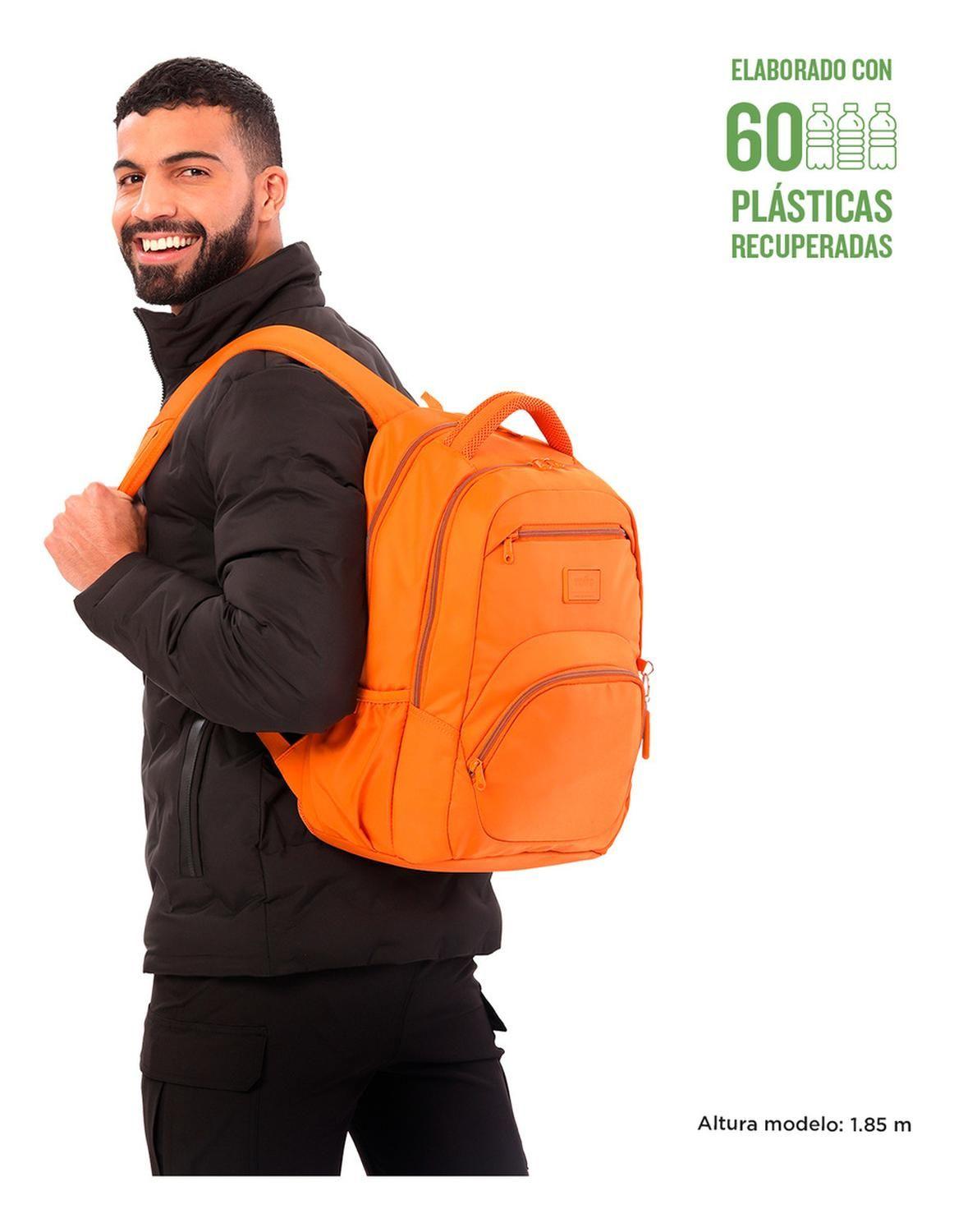 Mochila Hombre Totto Tracer 4 Rpet Naranja Amberglow-1