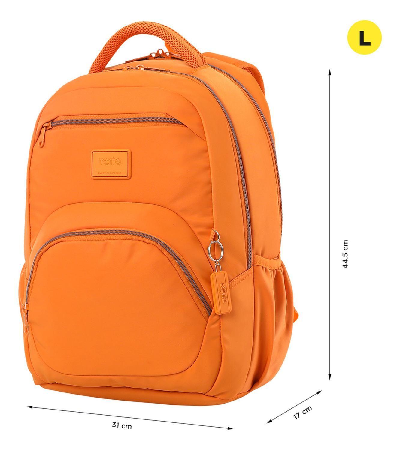 Mochila Hombre Totto Tracer 4 Rpet Naranja Amberglow-2