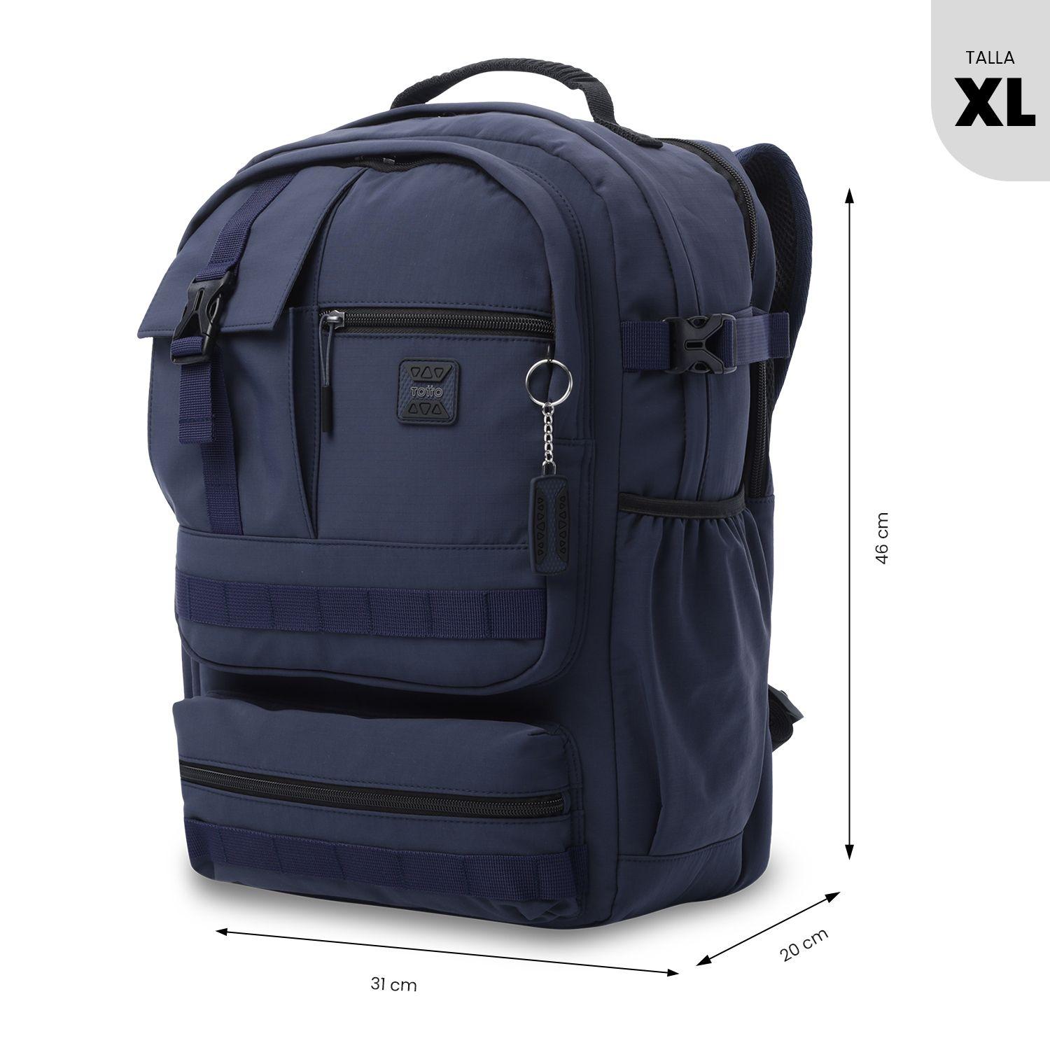 Mochila Universitaria Notebook 15.4" Spa Azul Hombre Totto-2