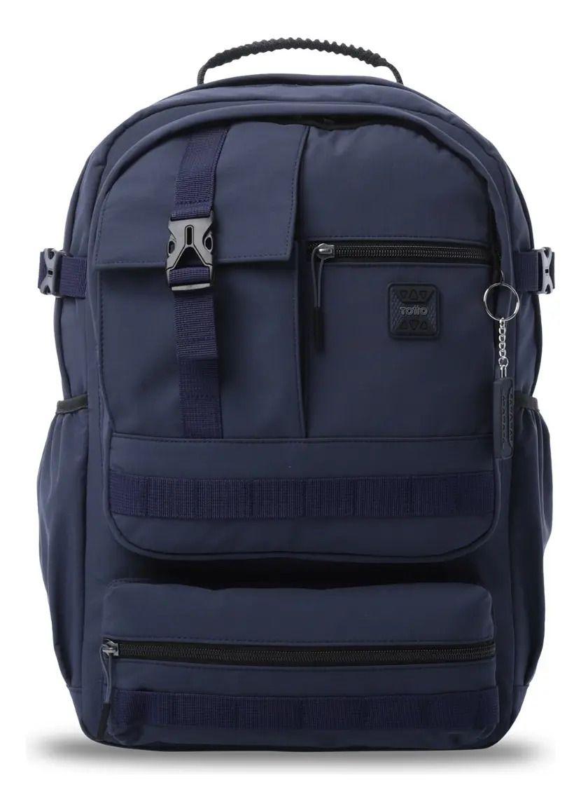 Mochila Universitario Porta Pc 15.4  Spa Azul Hombre-0