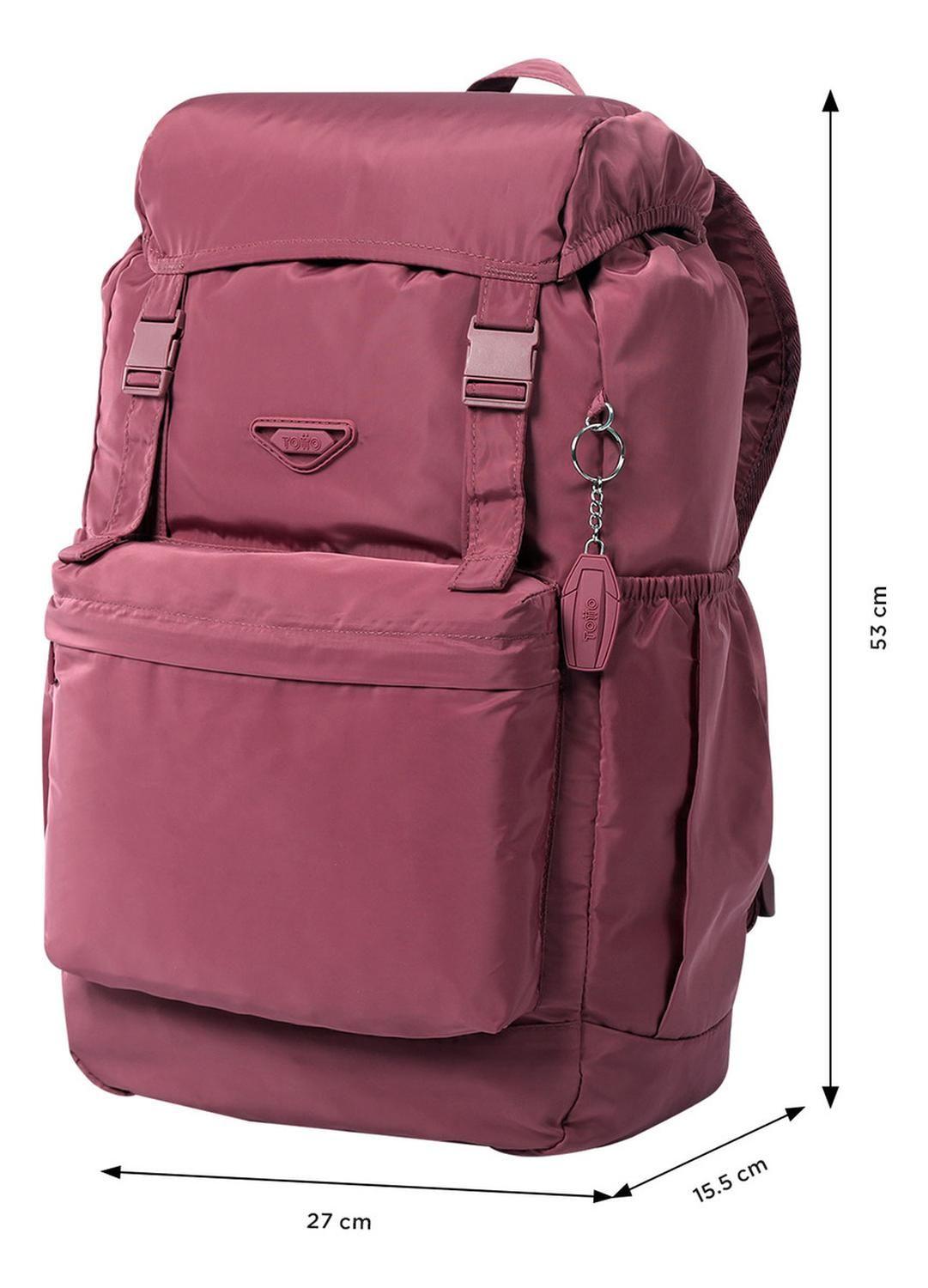 Mochila De Viaje Plegable Totto Collapse M Rosado Deco Rose-3