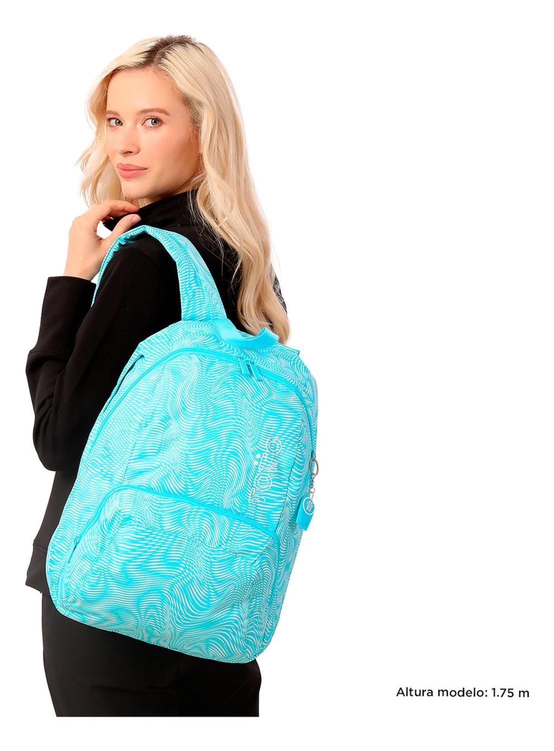 Mochila Mujer Totto Ometto Azul Acuaty-1