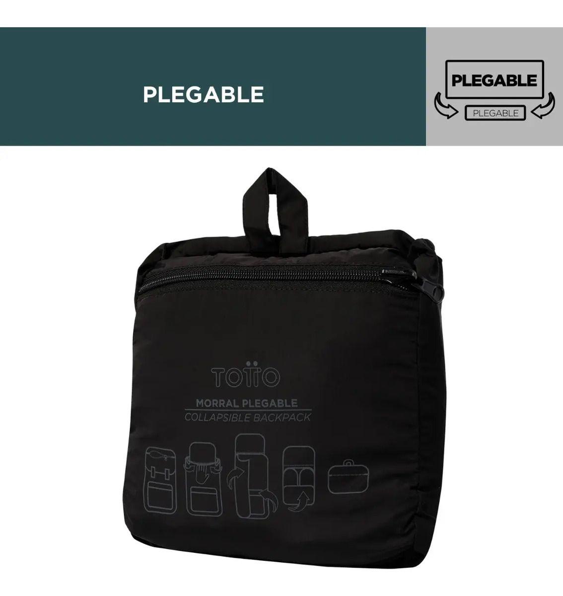 Mochila Urbana Plegable Totto Notebook 13  Mediana Viaje-4