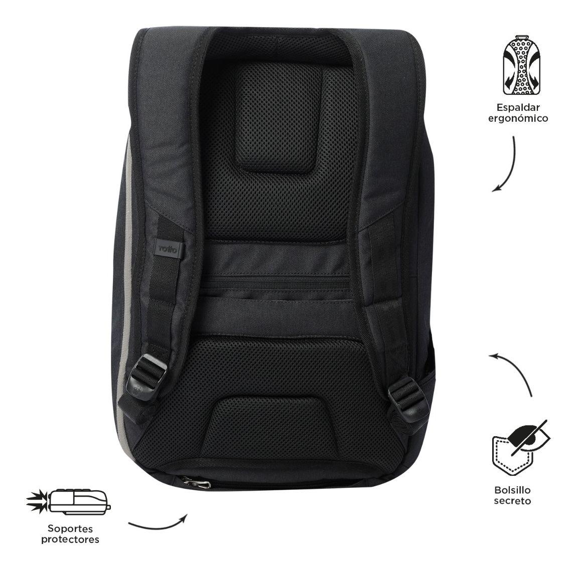 Mochila Notebook Totto Ejecutiva Juvenil Hombre Classic 15 L-2