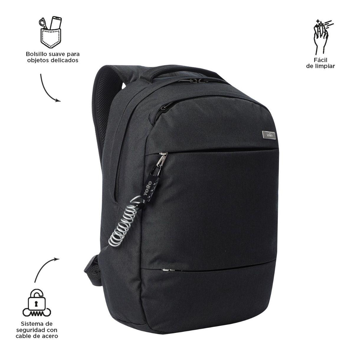 Mochila Notebook Totto Ejecutiva Juvenil Hombre Classic 15 L-4