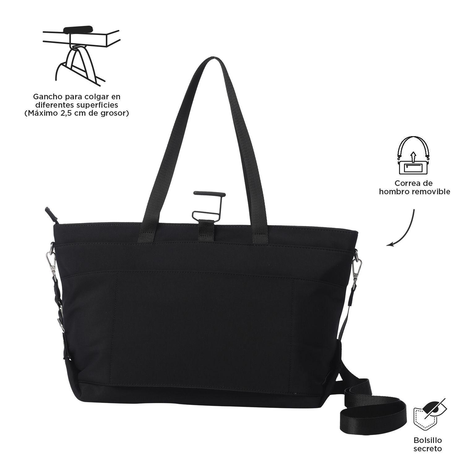 Bolso Mujer Madrid Notebook 16" Negro Totto-3