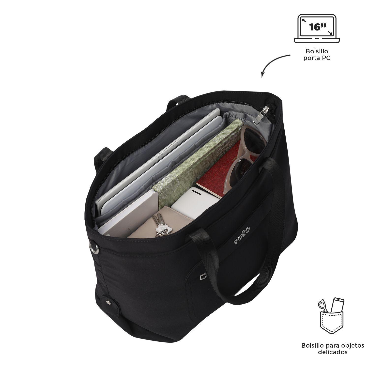 Bolso Mujer Madrid Notebook 16" Negro Totto-4