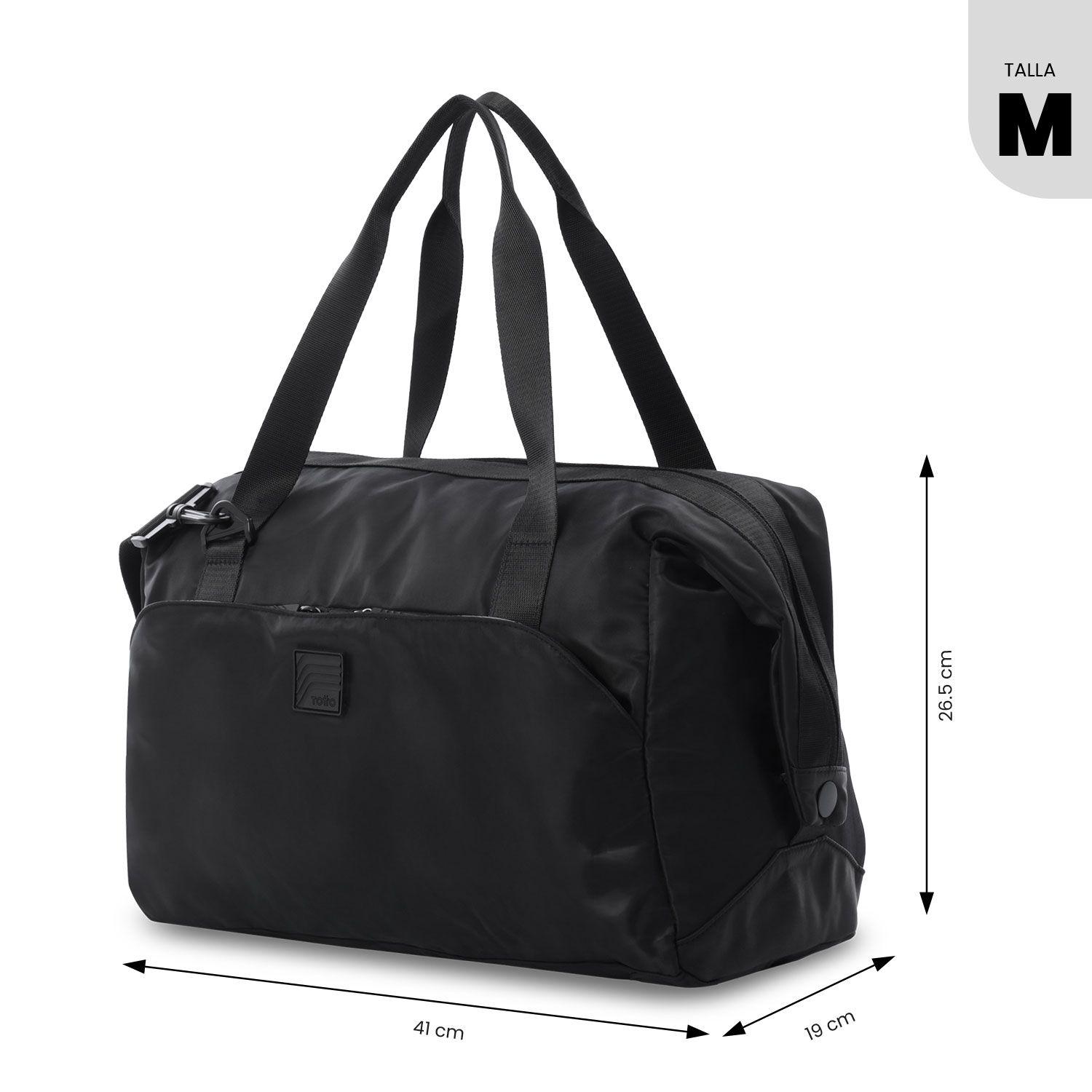Bolso de viaje Weekender Mediana Negro Totto-3