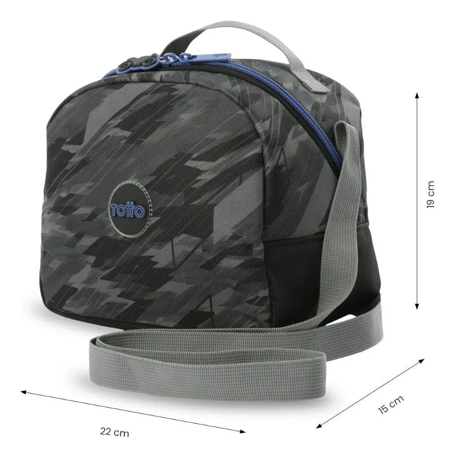 Pack Escolar X3 Morral +lonchera+multiuso Helmet Racer Negro-5