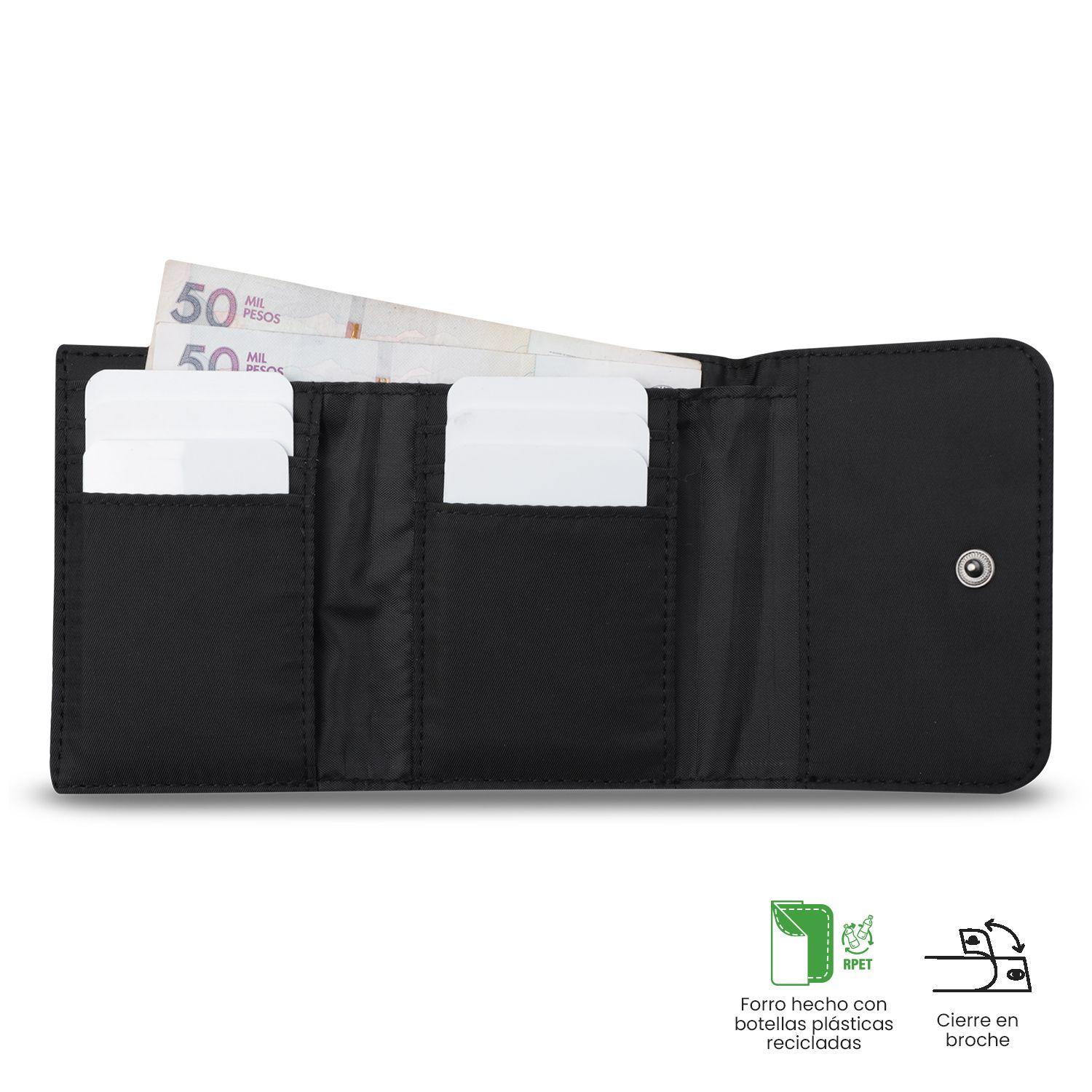 Billetera Totto Mujer Roxanne con RFID Blocker Negra-3