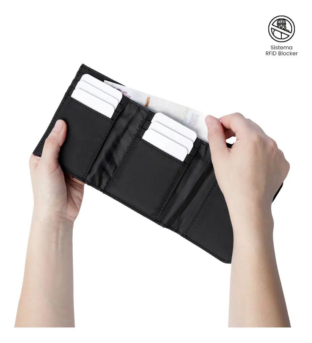 Billetera Totto Roxanne Rfid Blocker Negro-2