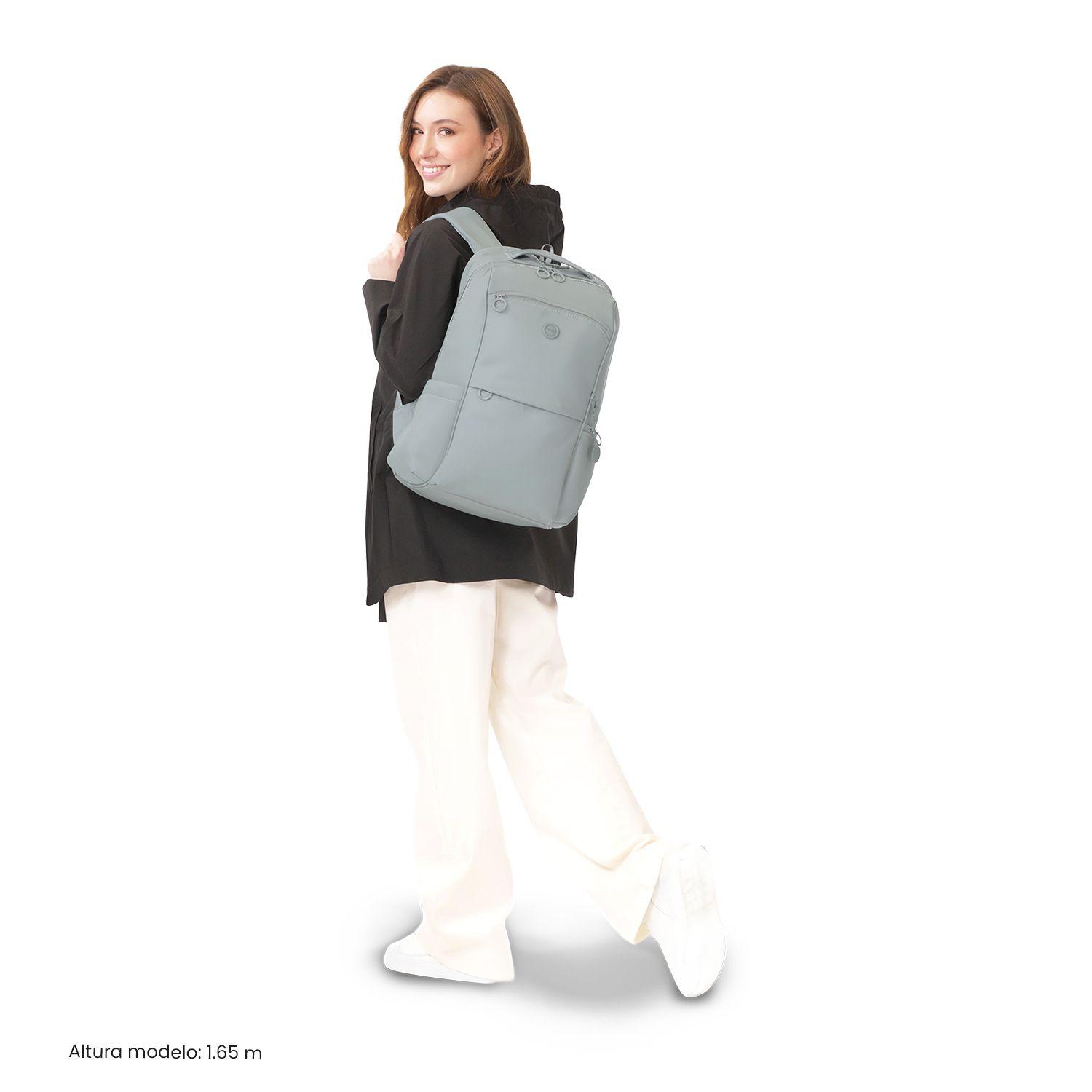 Mochila Ejecutivo Porta PC 16" Laila Verde Mujer-1