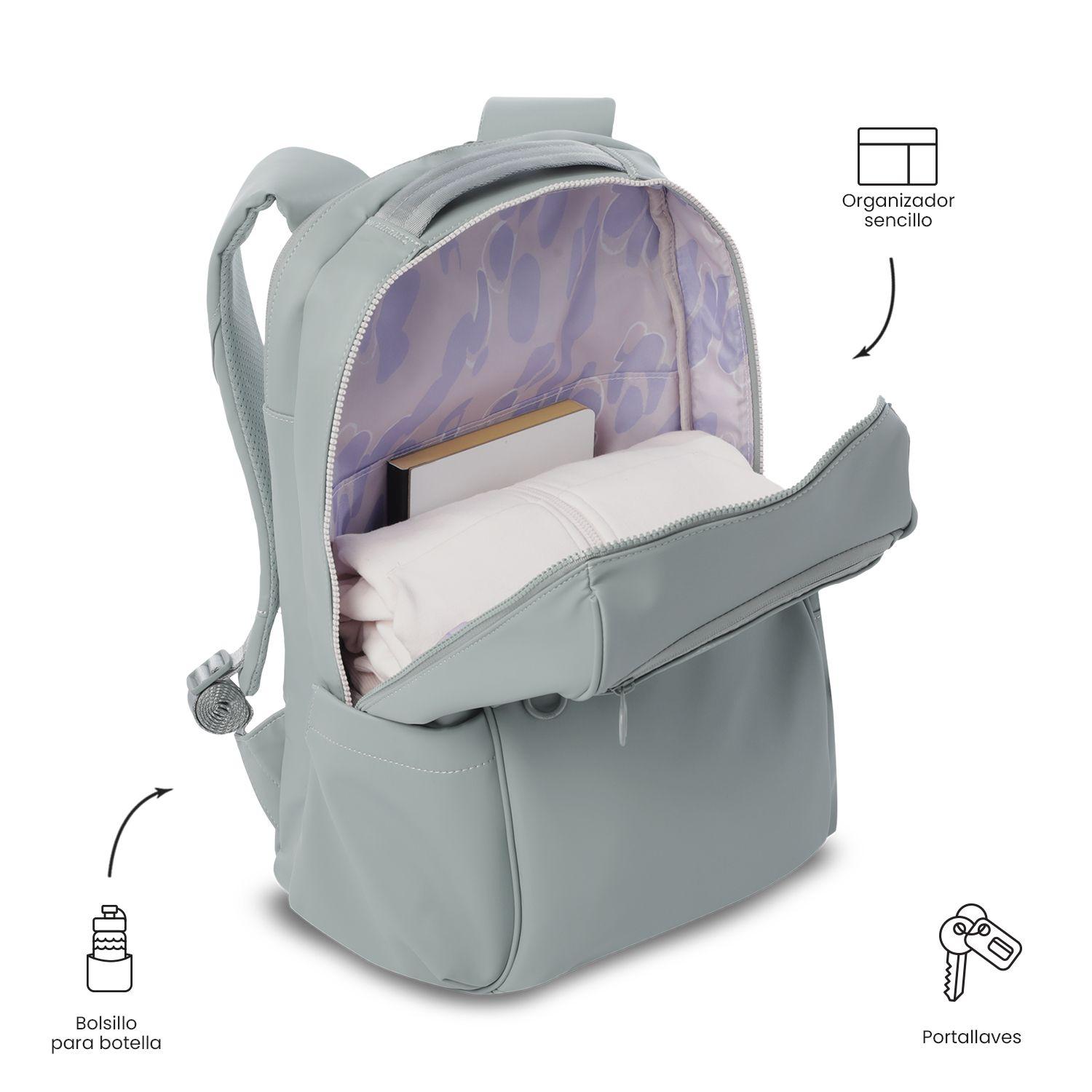 Mochila Ejecutivo Porta PC 16" Laila Verde Mujer-5