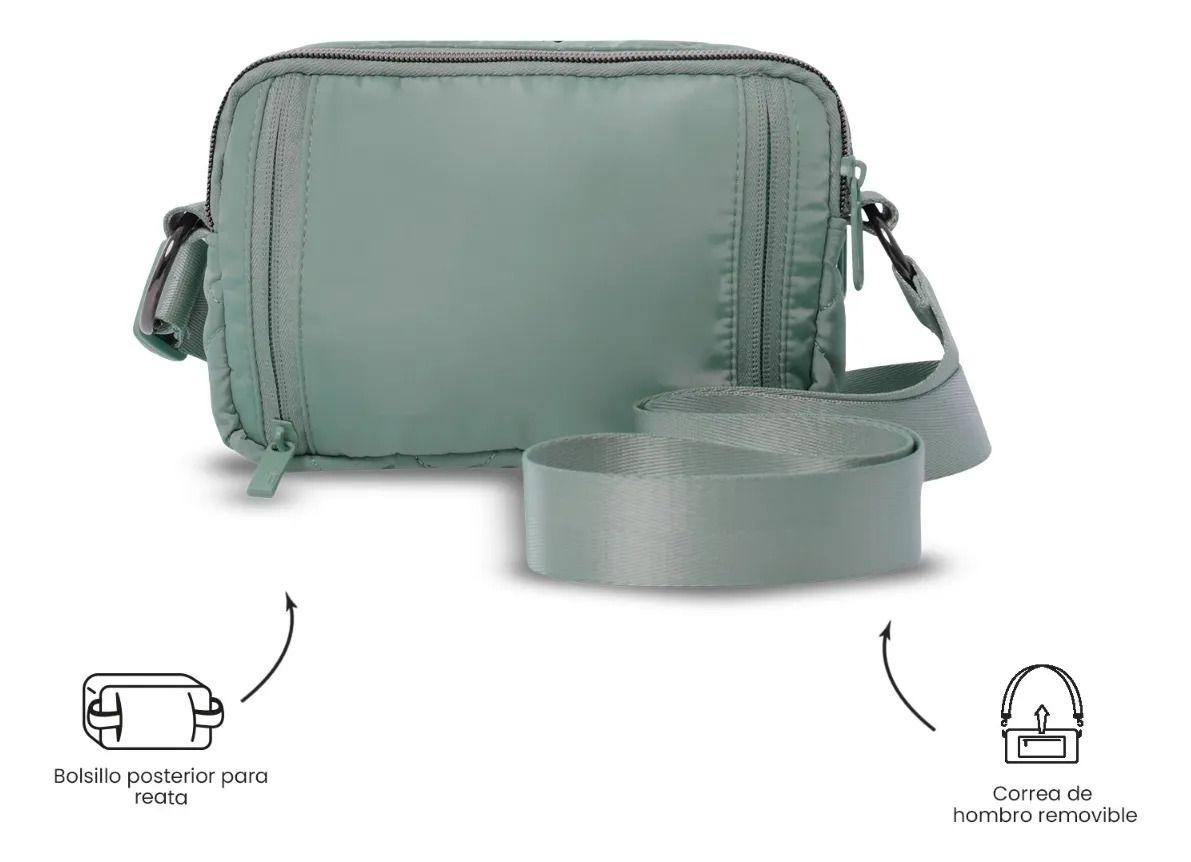 Bolso Para Mujer 2 En 1 Funty 3.0 Quilted Pequeño Verde-5