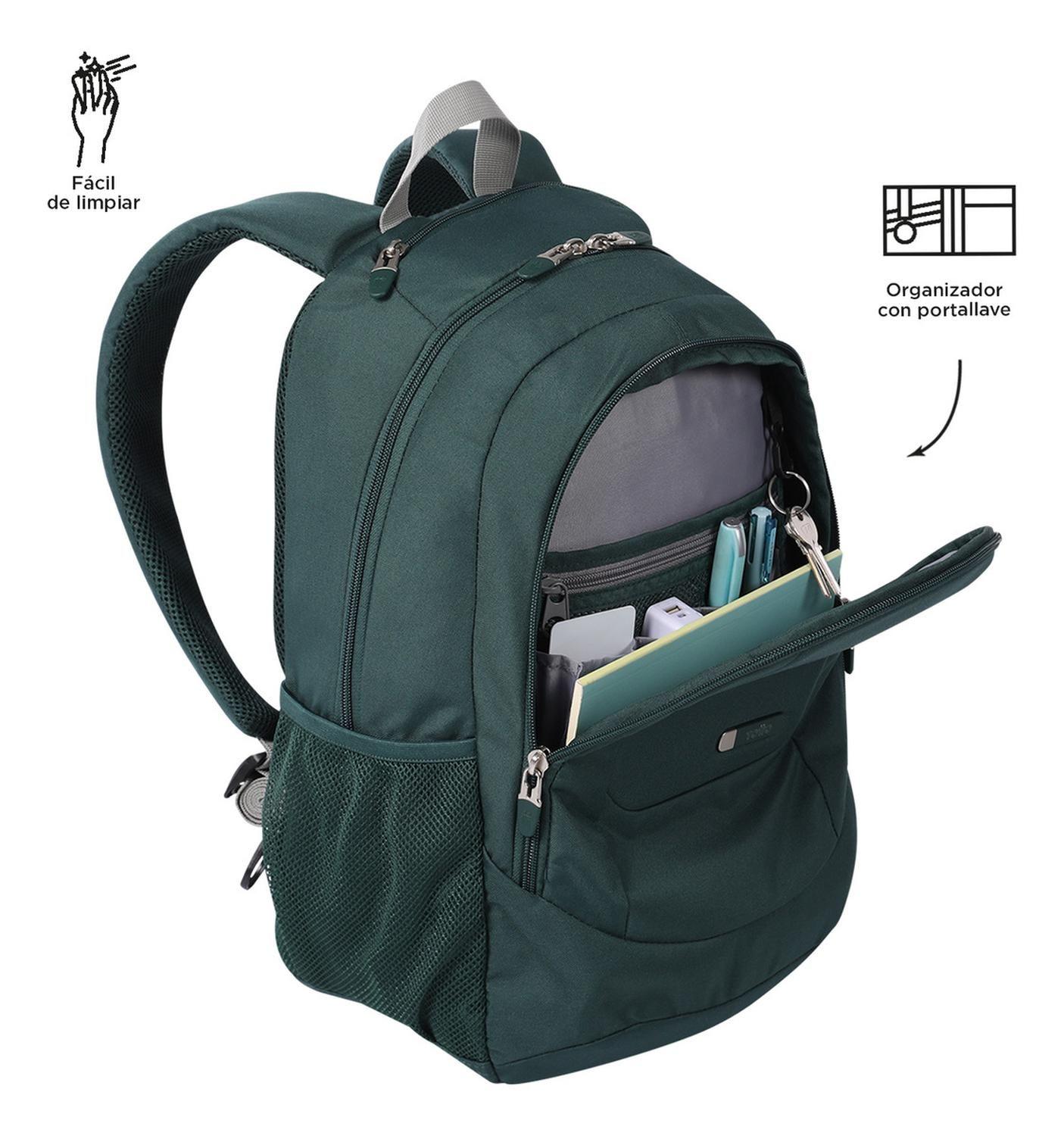 Mochila Ejecutiva Hombre Totto Goctal Verde Bistro Green-5
