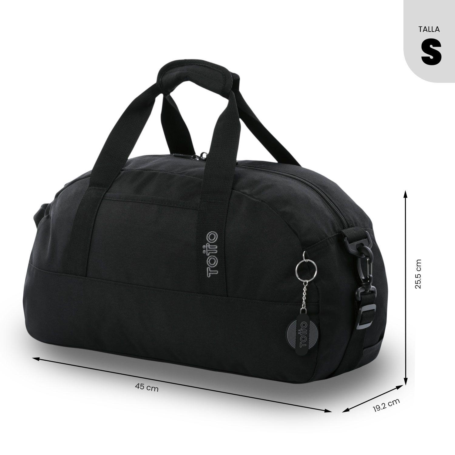 Bolso deportivo Active pequeño Negro Totto-3