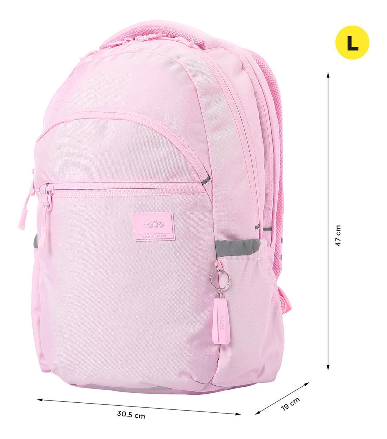 Mochila Ejecutiva Mujer Totto Indo Rosado Cherry Blossom-2