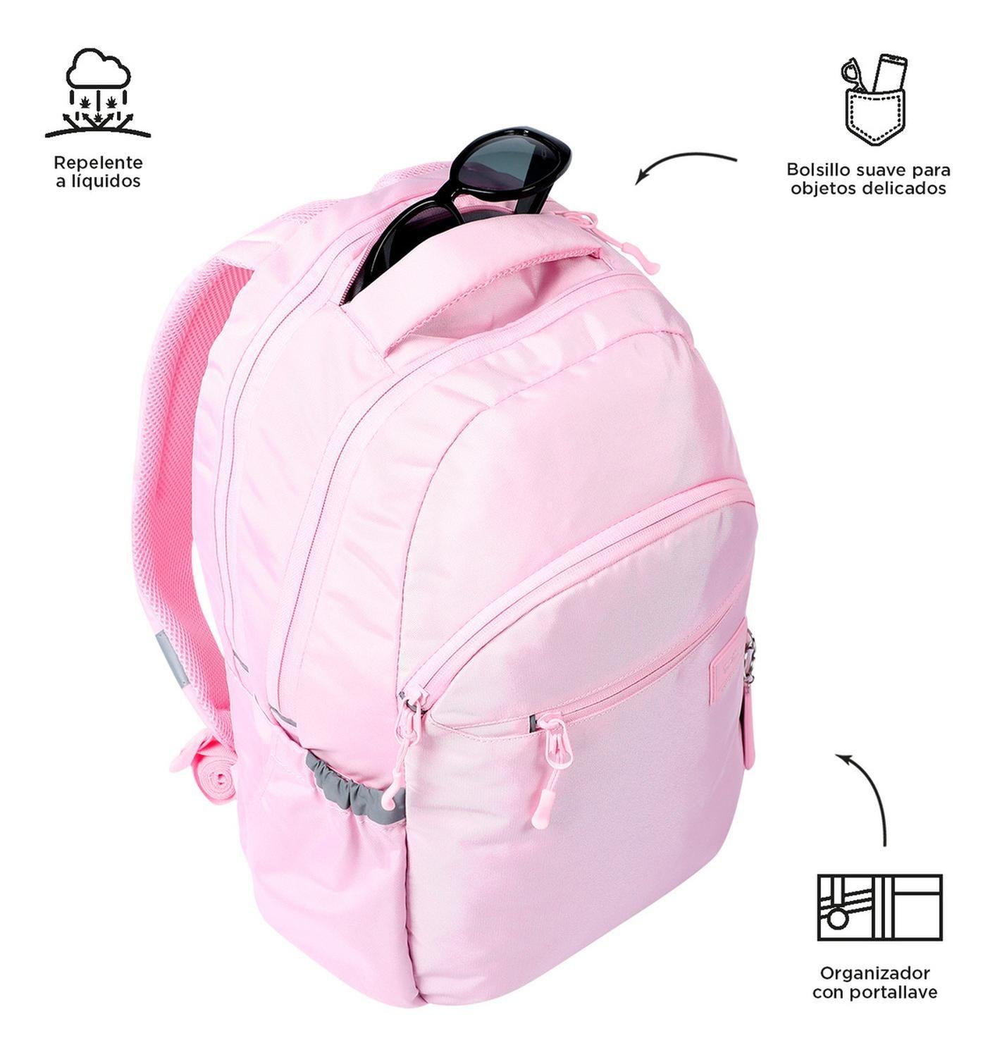Mochila Ejecutiva Mujer Totto Indo Rosado Cherry Blossom-5