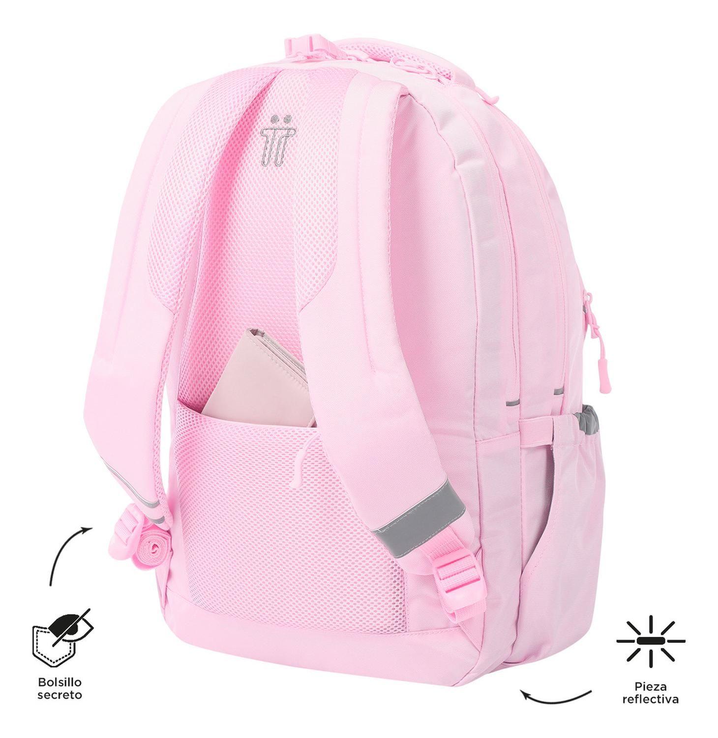 Mochila Ejecutiva Mujer Totto Indo Rosado Cherry Blossom-6