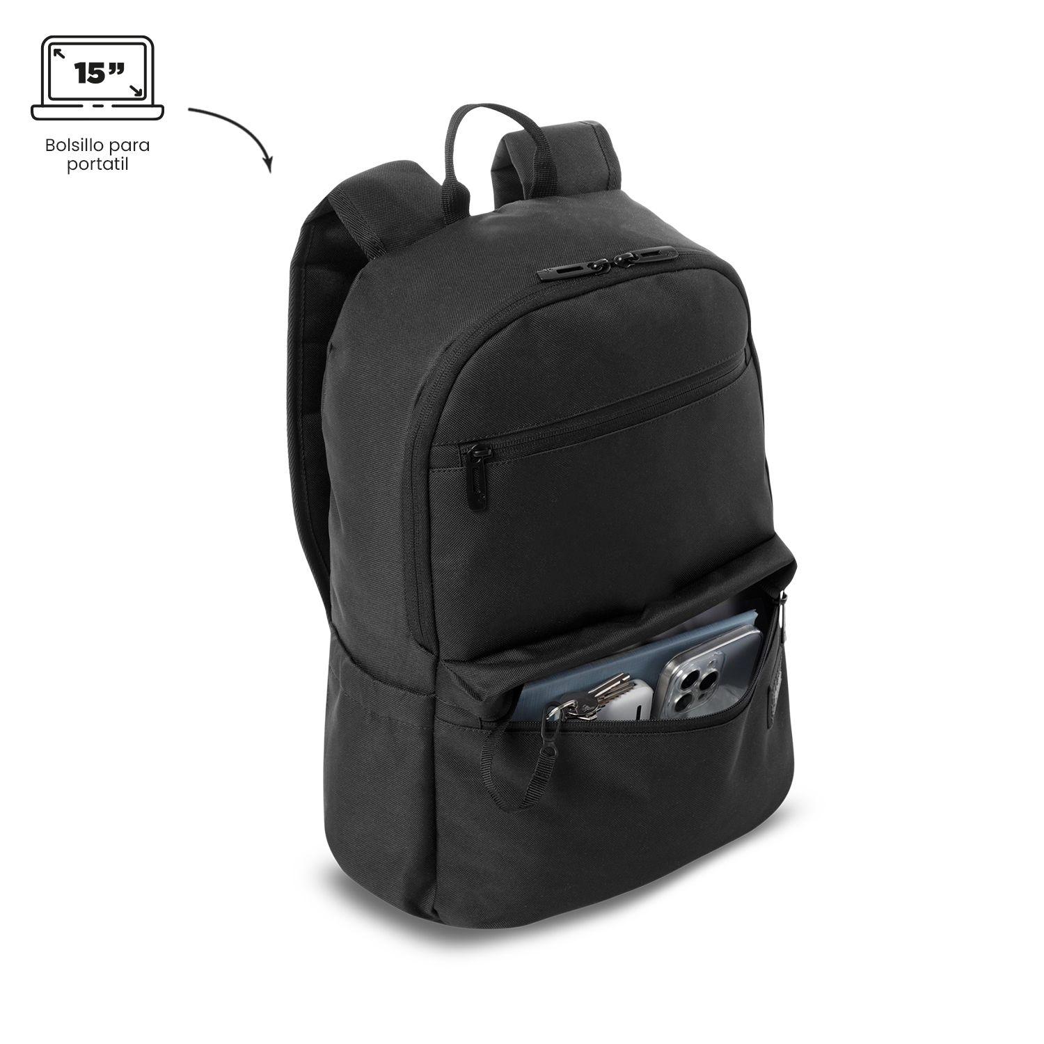 Mochila Universitario Drago Porta PC 15" Negro-4