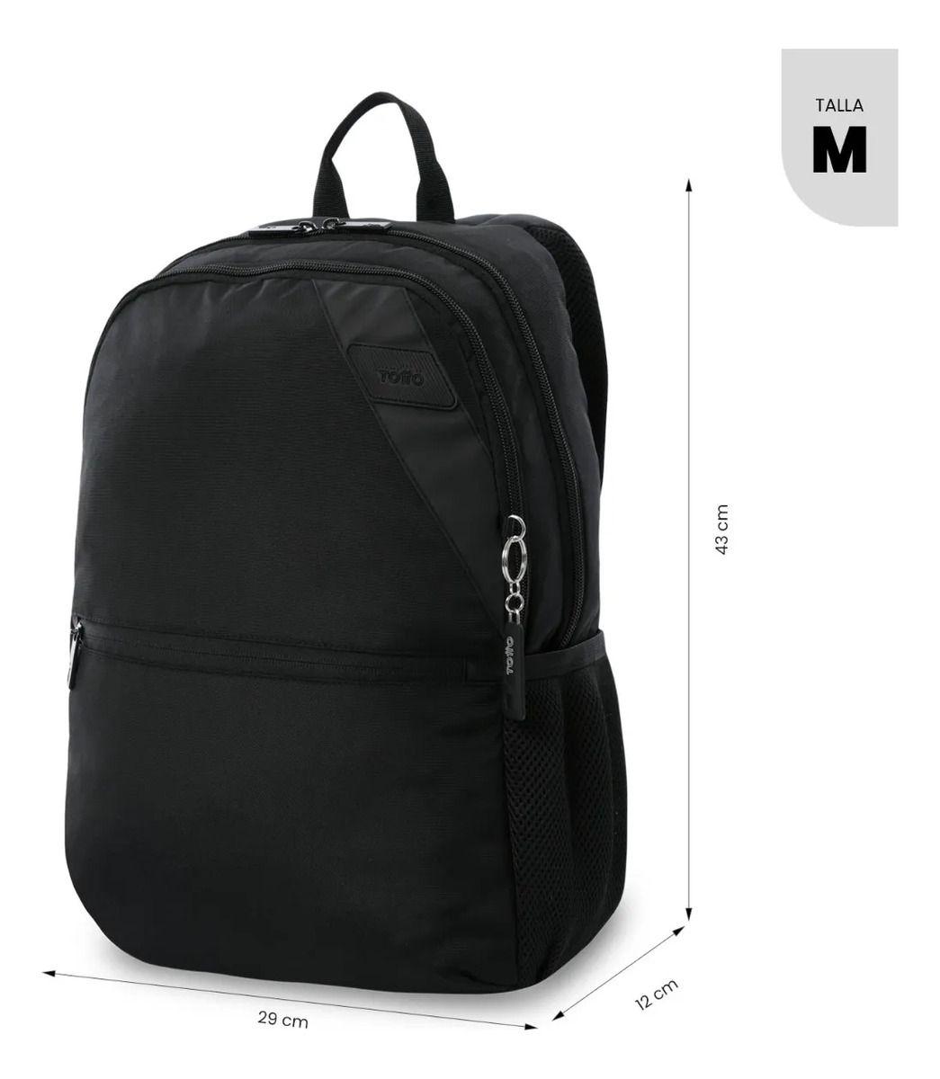 Mochila Universitario Koji Porta Pc 15.4  Negro Unisex-2