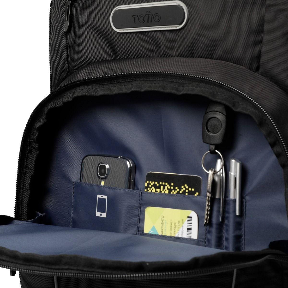 Mochila Totto Crockter Acolchada para Notebook y Trabajo-5