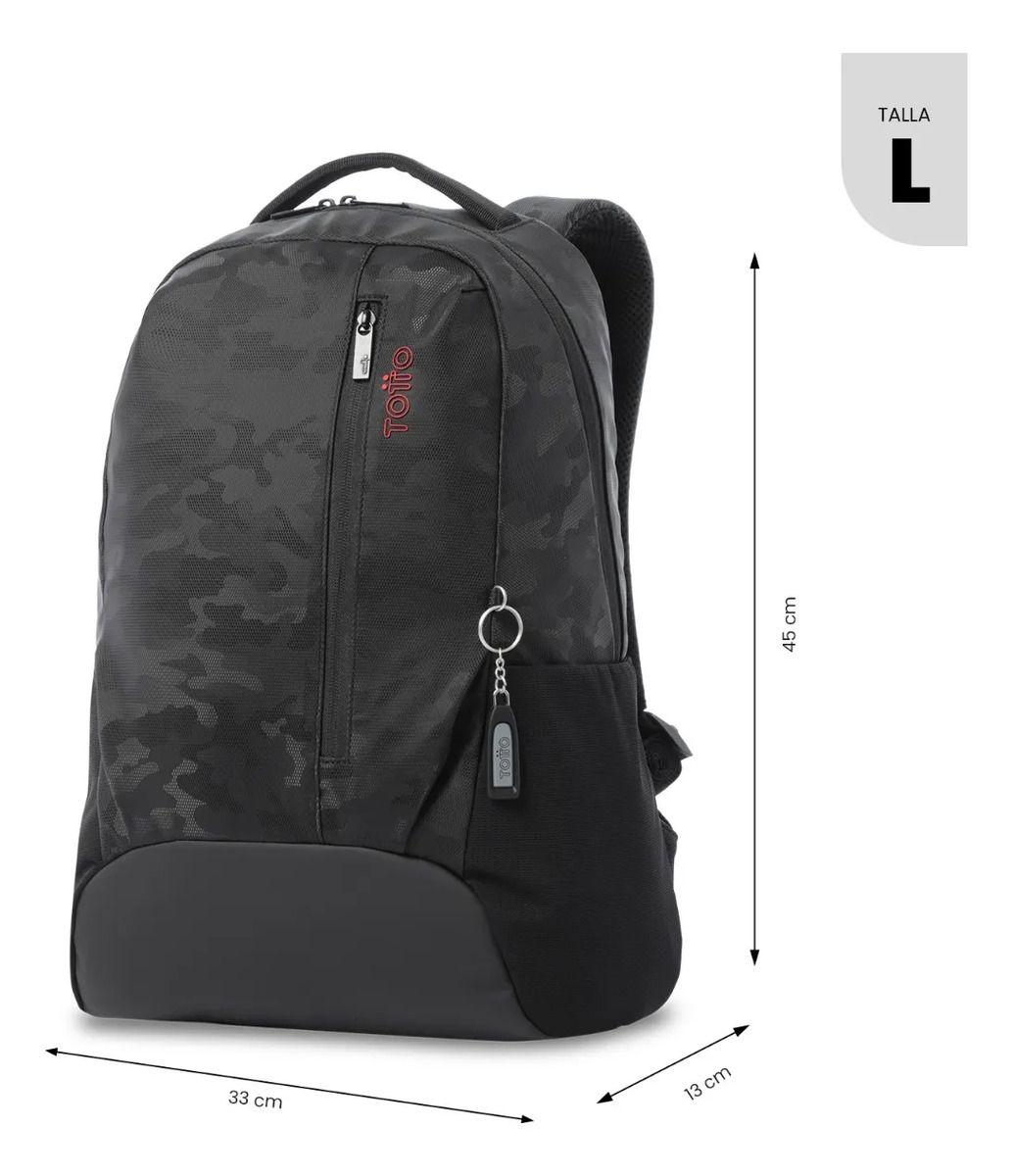 Mochila Universitario  Detroit Porta Pc 16  Negro-2