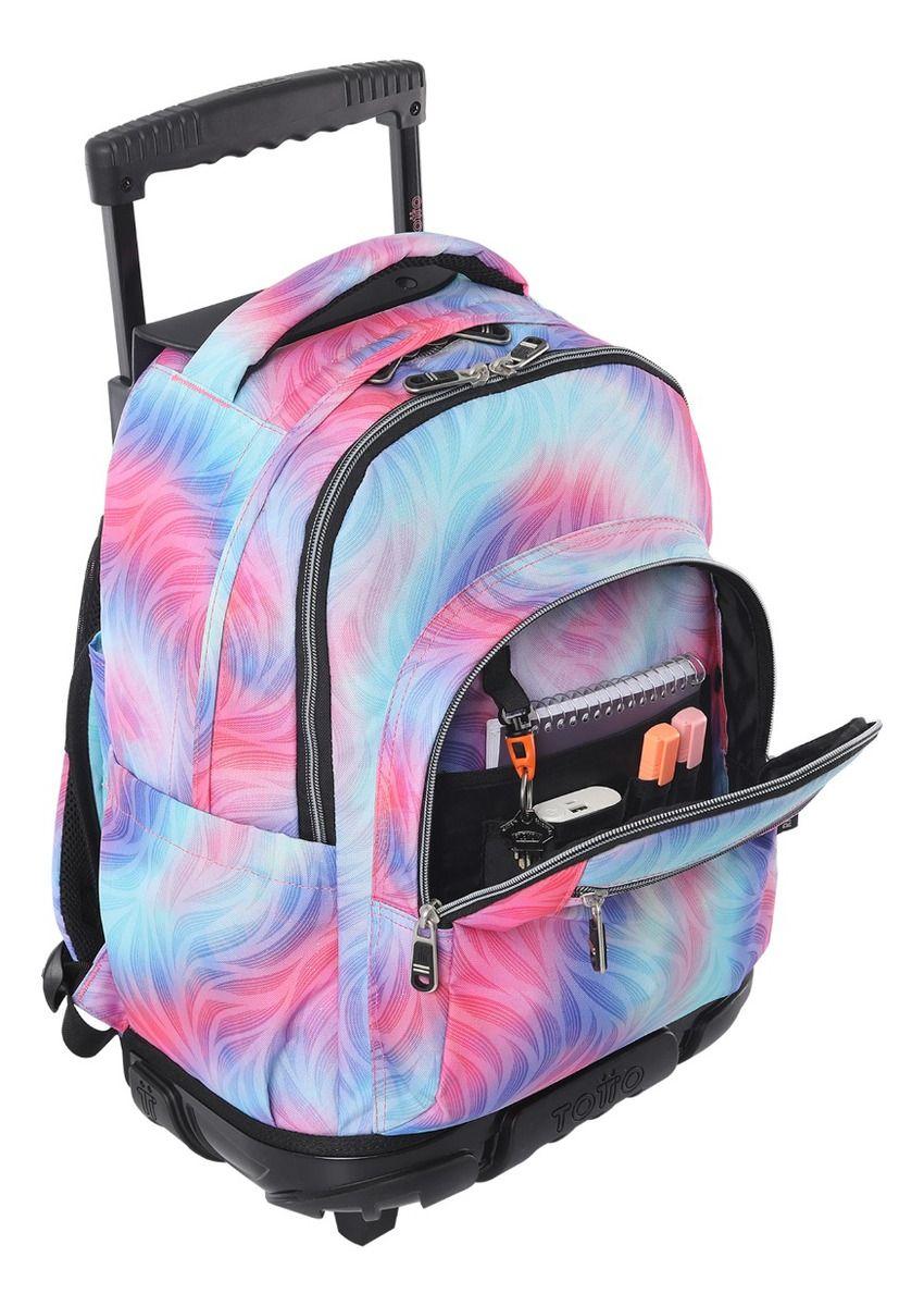 Mochila Urbana Notebook Escolar Ruedas Totto Classic Niña-3