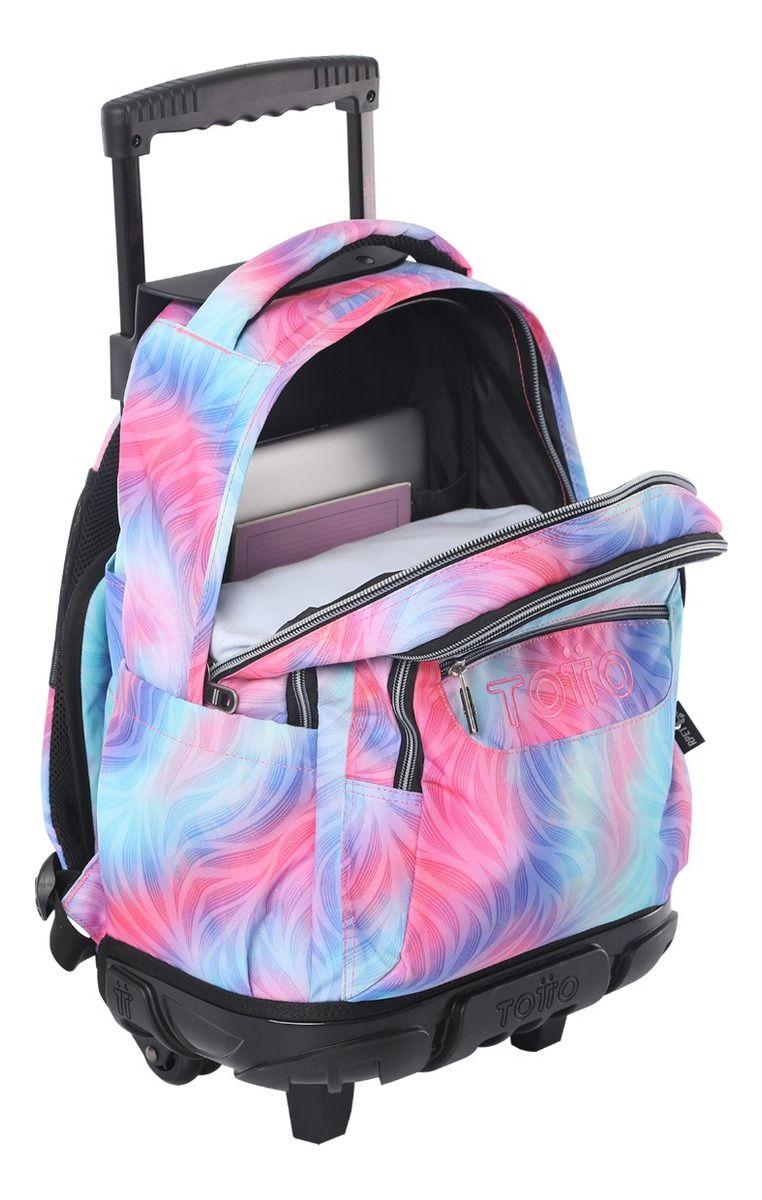 Mochila Urbana Notebook Escolar Ruedas Totto Classic Niña-4