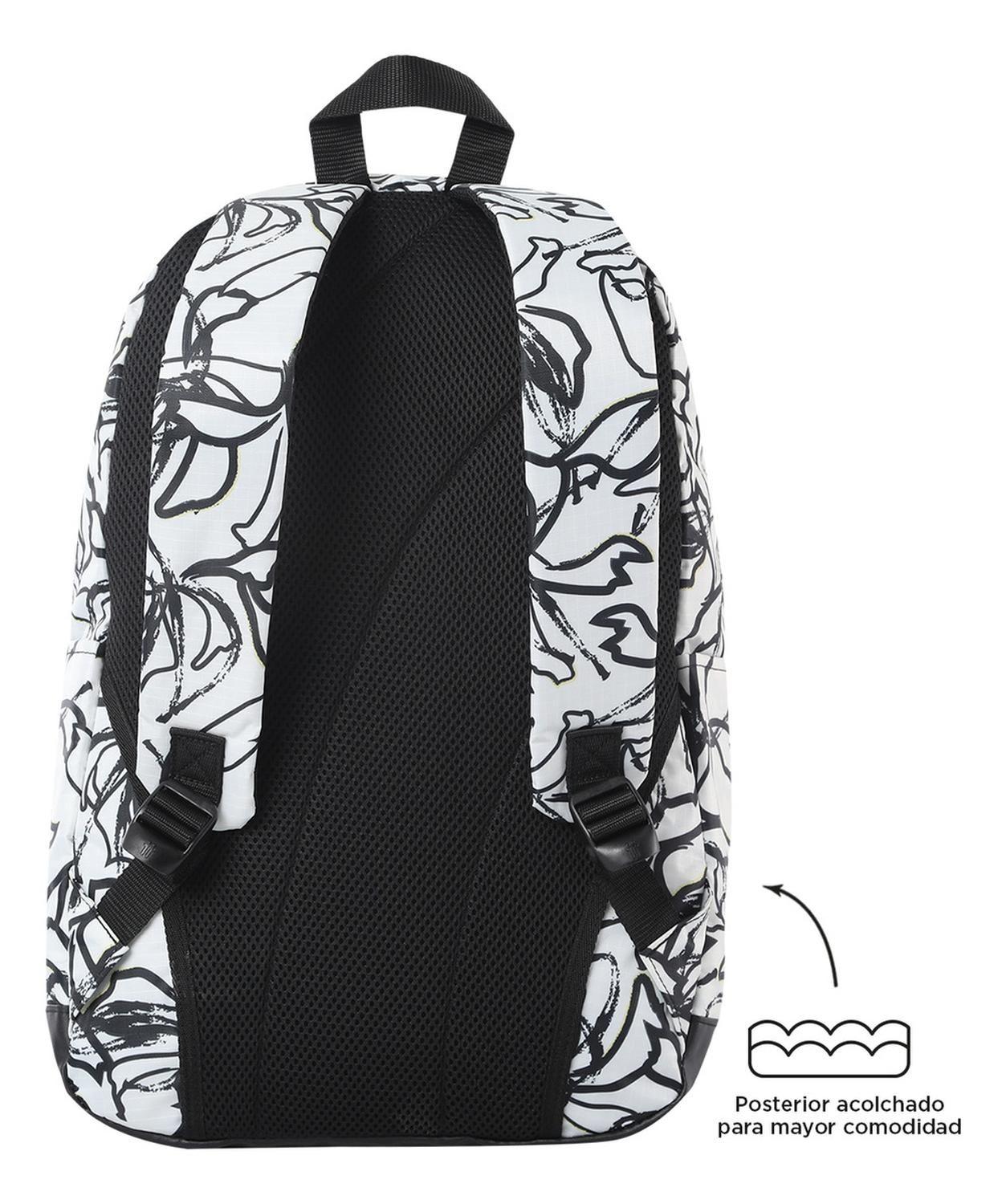 Mochila Mujer Totto Tocax Blanco Grafol-3