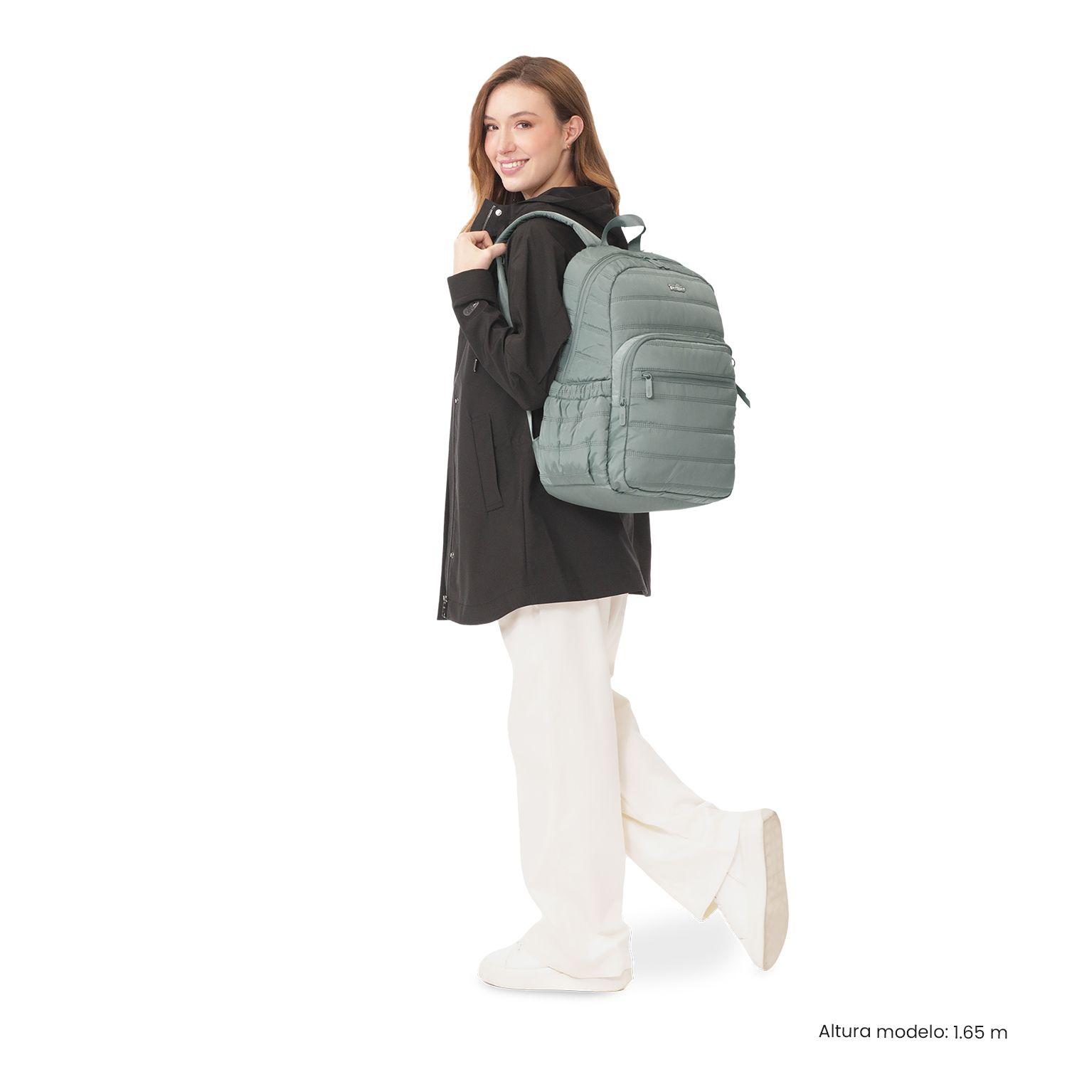 Mochila Universitario  Moxi Porta PC 15" Verde-1