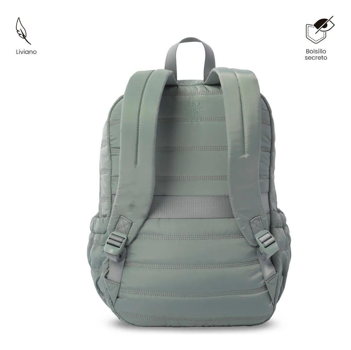 Mochila Universitario  Moxi Porta Pc 15  Verde-3