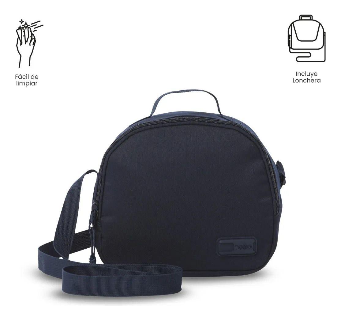Kit X3 Mochila+lonchera+multiuso Yuno Azul-4