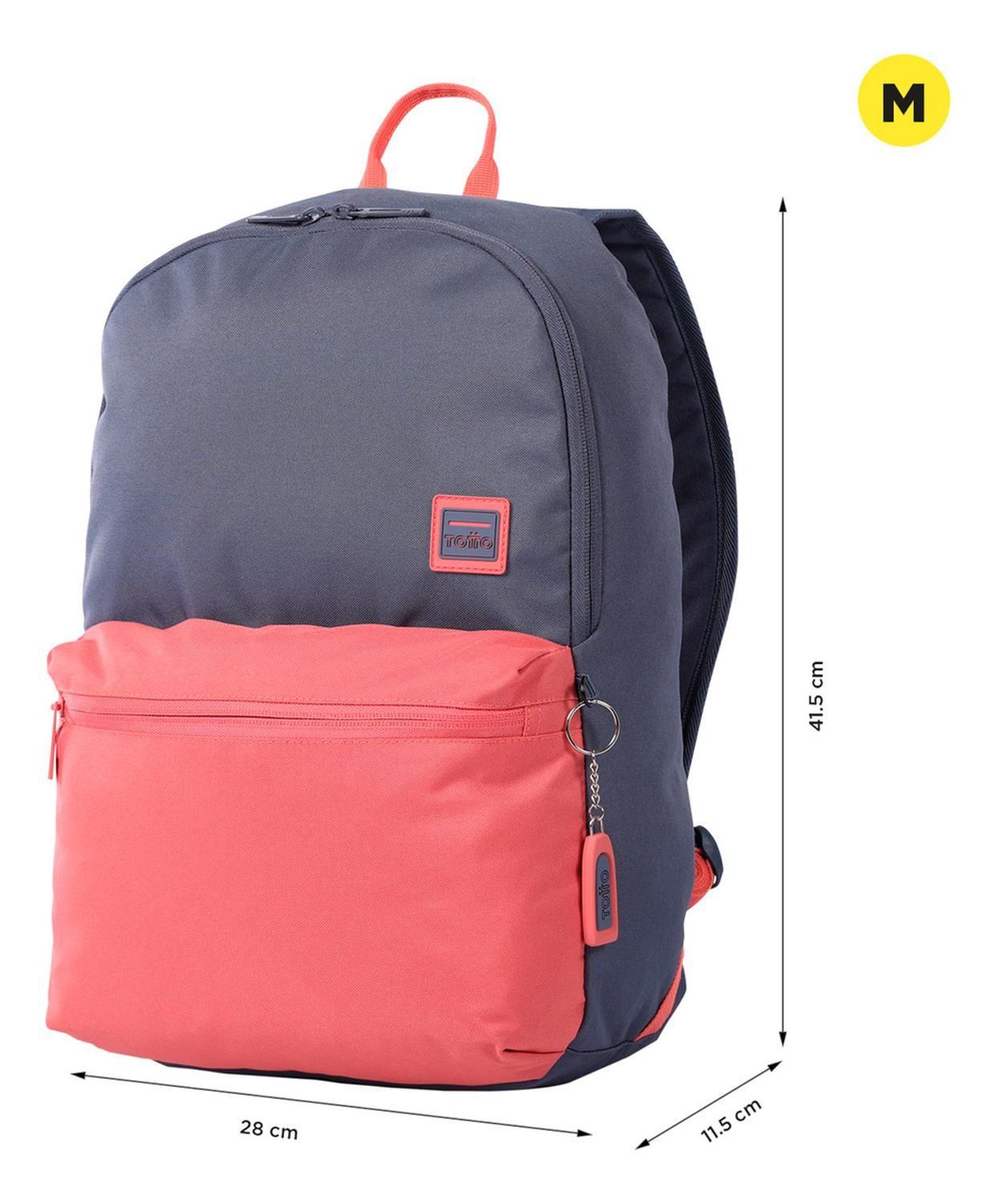 Mochila Hombre Totto Dragonar Gris/rosado-2