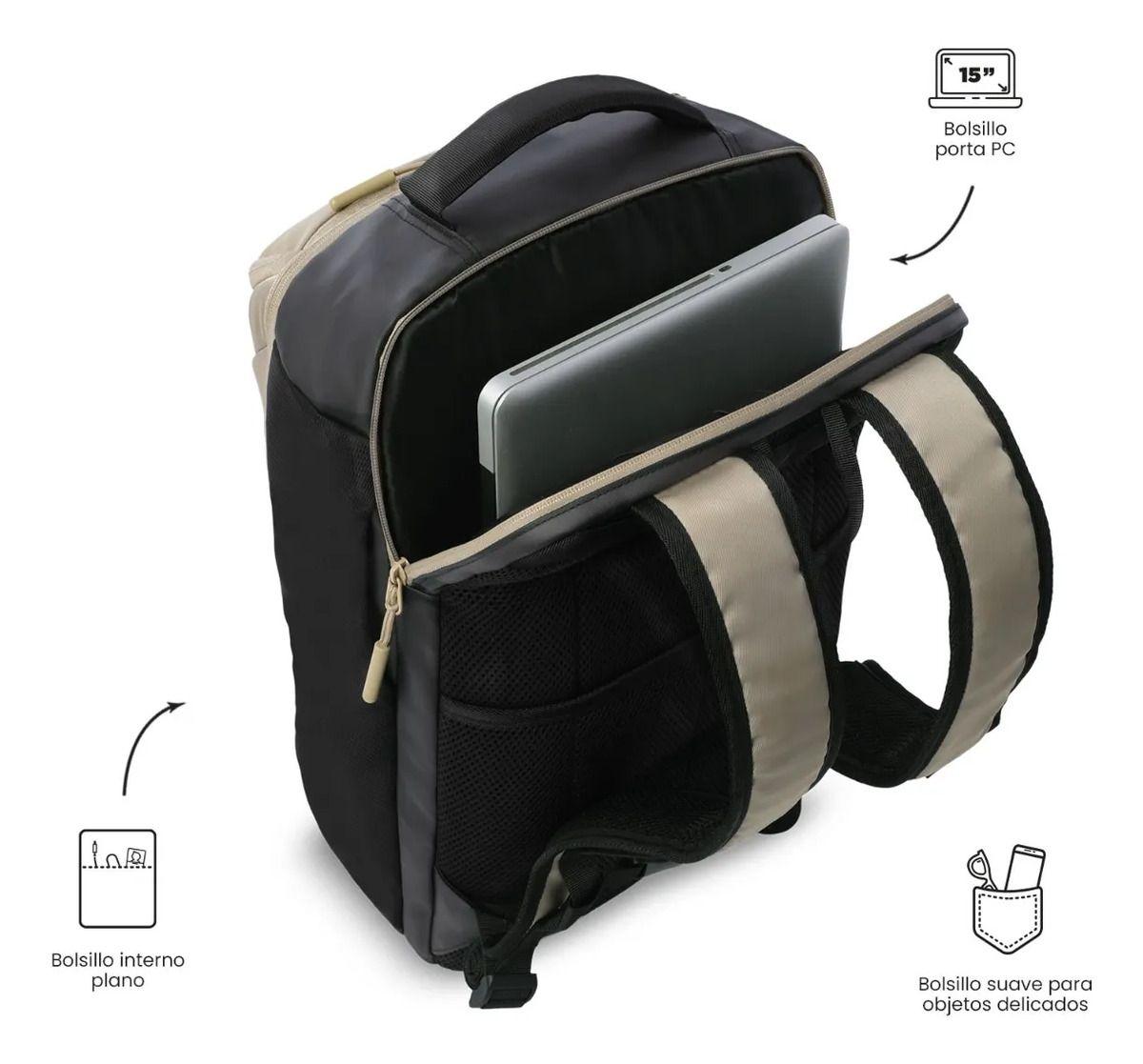 Mochila Ejecutivo Porta Pc 15  Tork Terreo Hombre-4