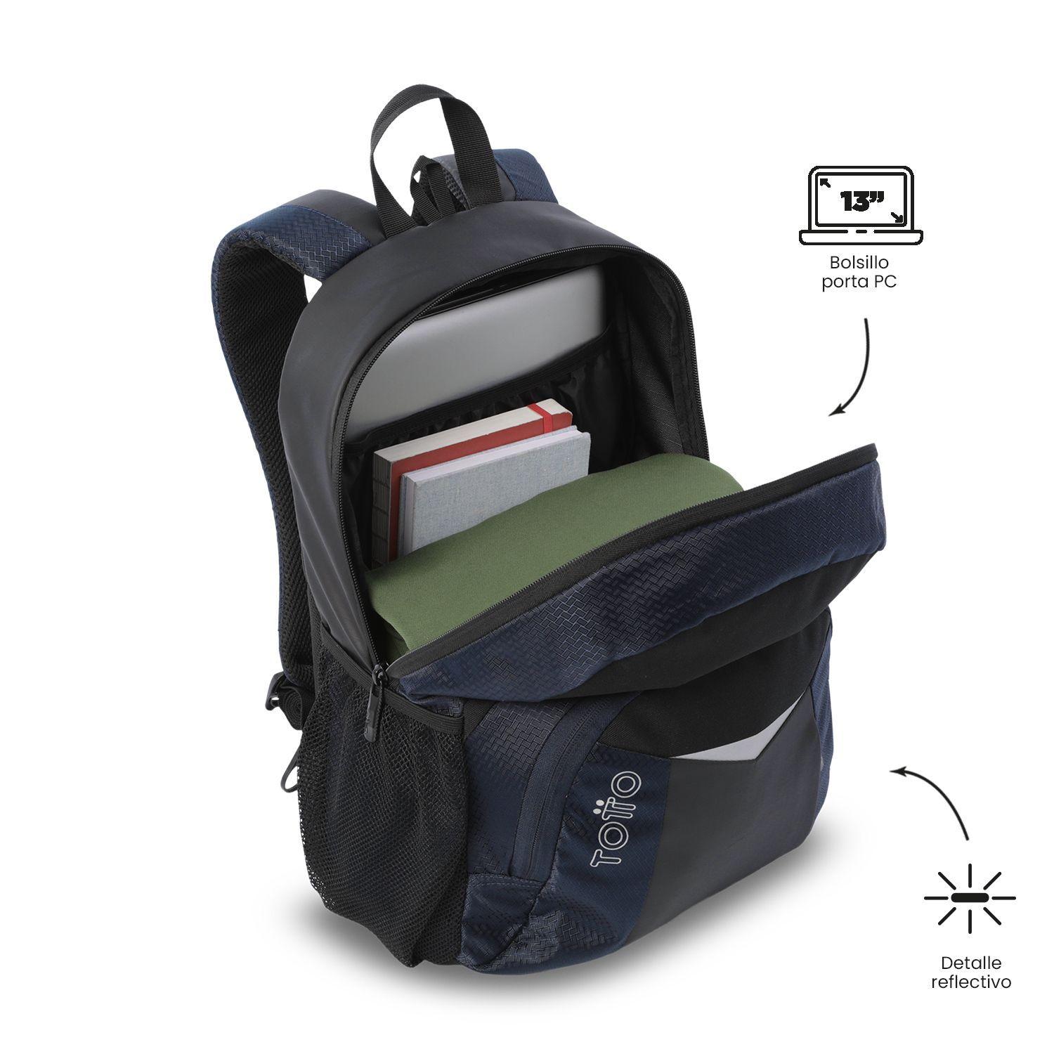 Mochila Universitario Teck 3 0 Porta PC 13 Azul Hombre-4