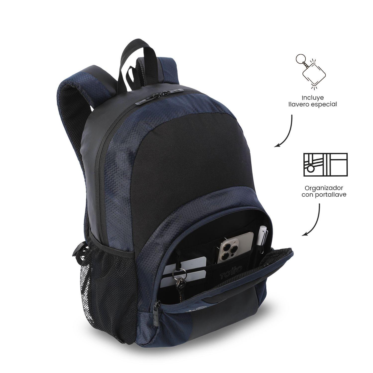 Mochila Universitario Teck 3 0 Porta PC 13 Azul Hombre-5