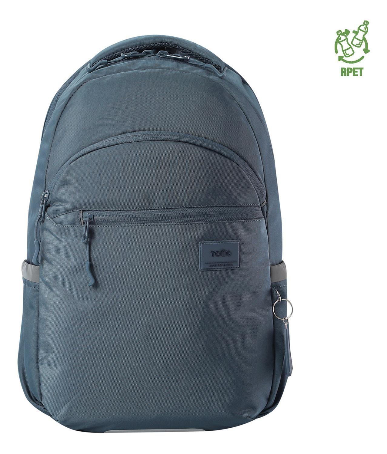 Mochila Ejecutiva Mujer Totto Indo Gris Folkstone Gray-0