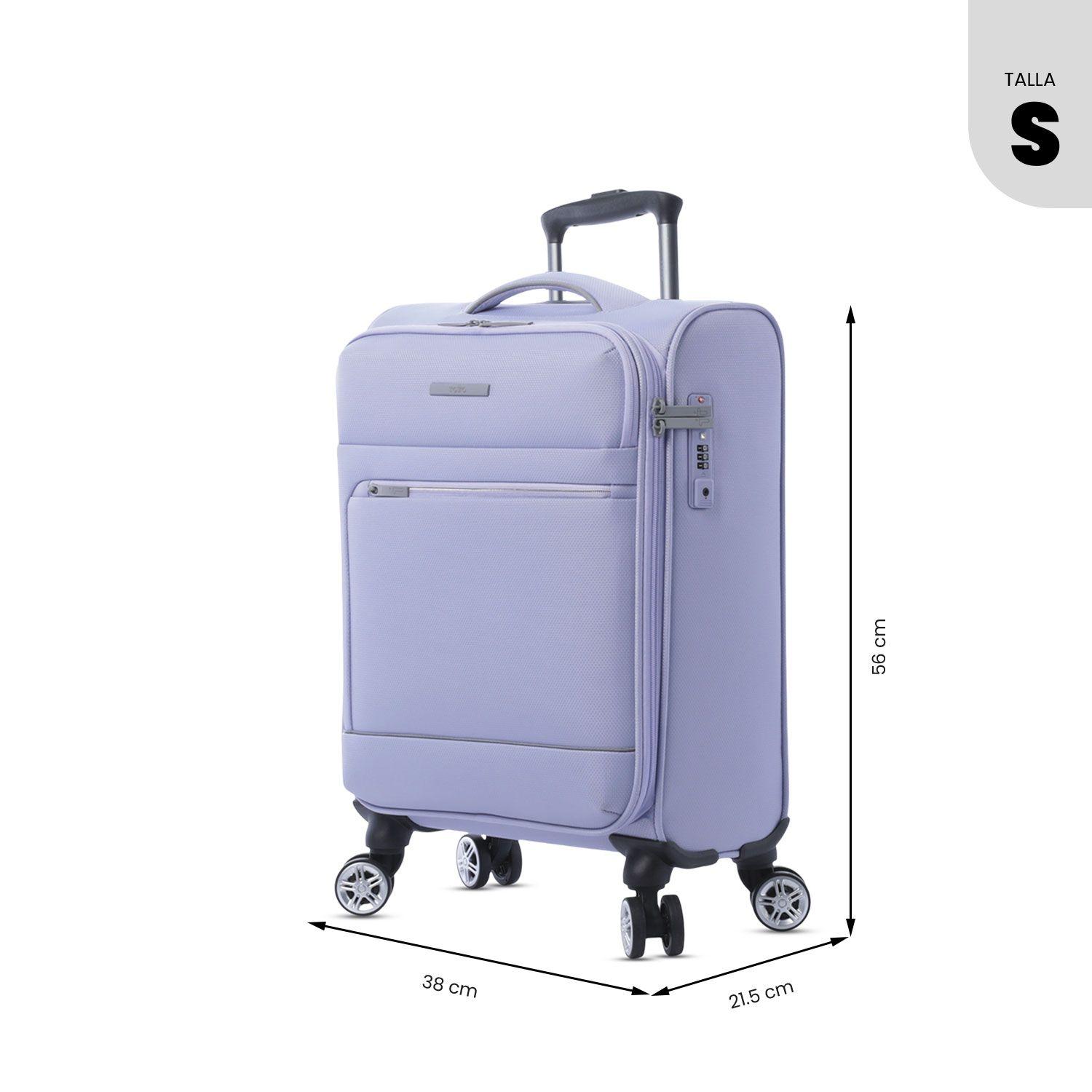 Maleta de 10 kilos 360 Liviana Pequeña Morada Totto-2