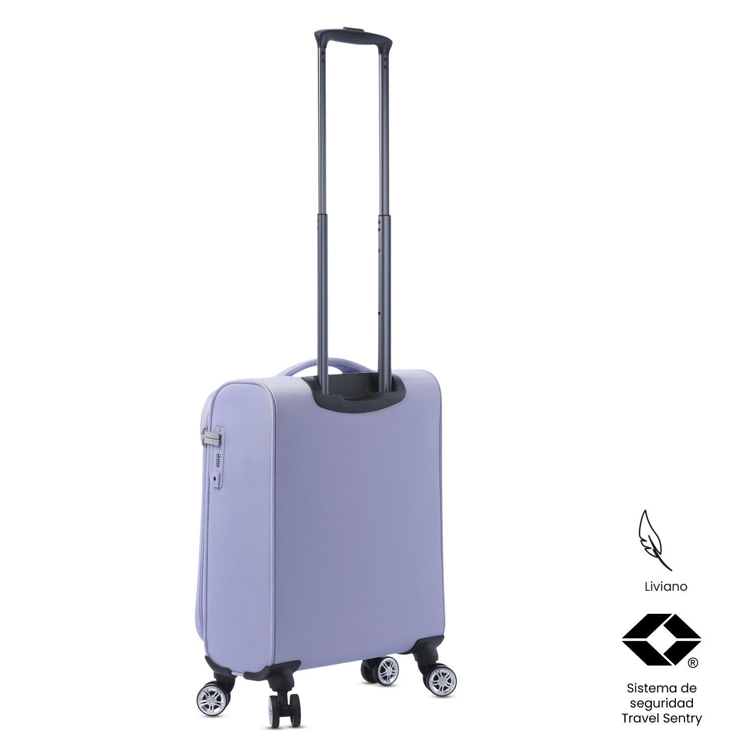 Maleta de 10 kilos 360 Liviana Pequeña Morada Totto-4