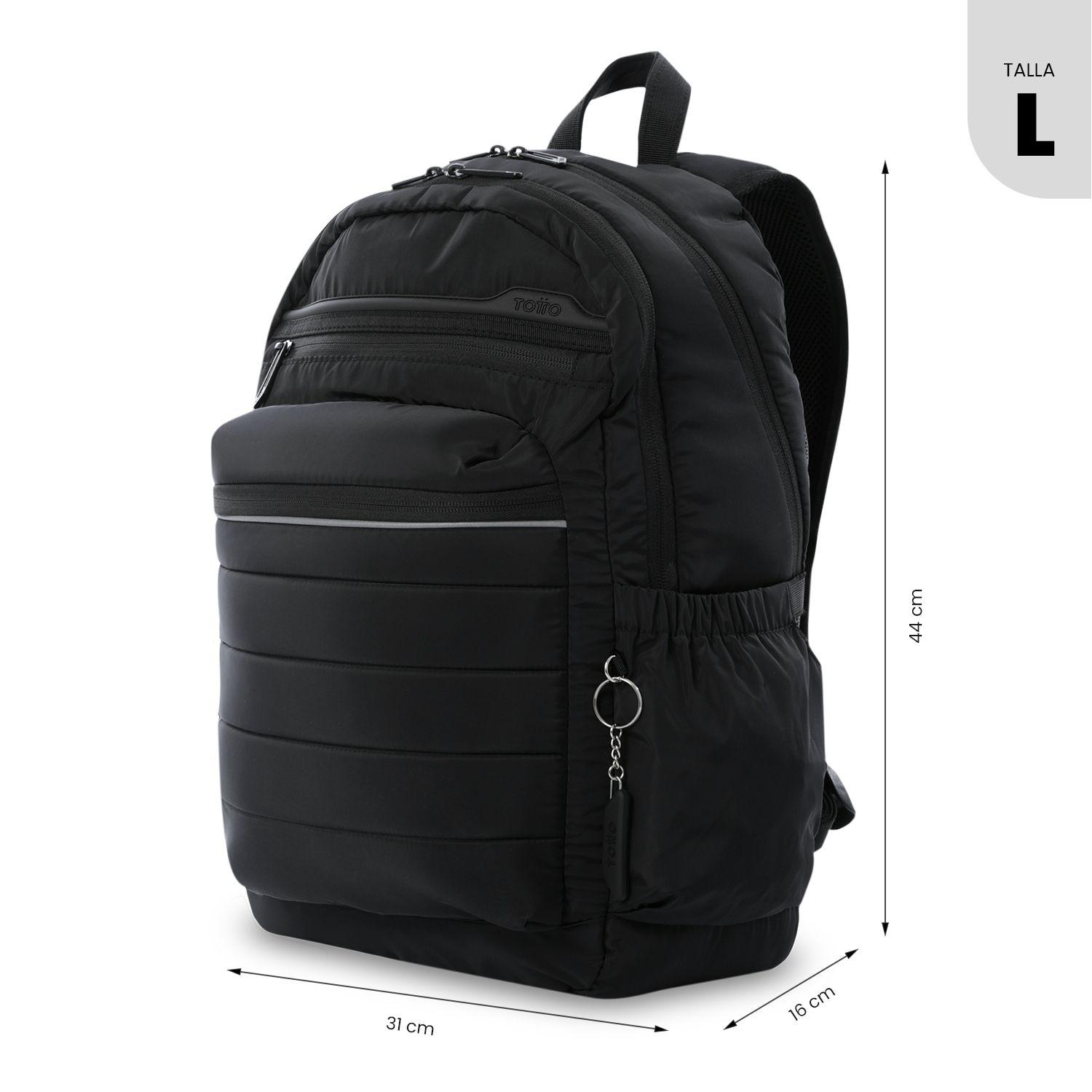 Mochila Universitaria Notebook 14" Plaine 2.0 Negra Unisex Totto-2