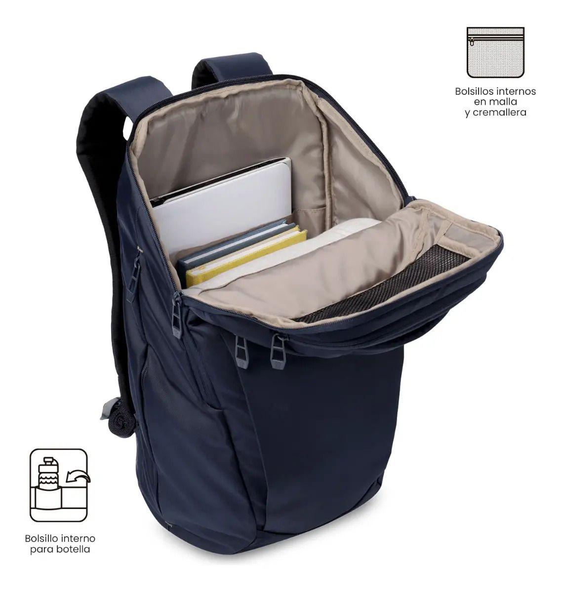 Mochila Ejecutivo Porta Pc 16  Daytona Azul Hombre-3